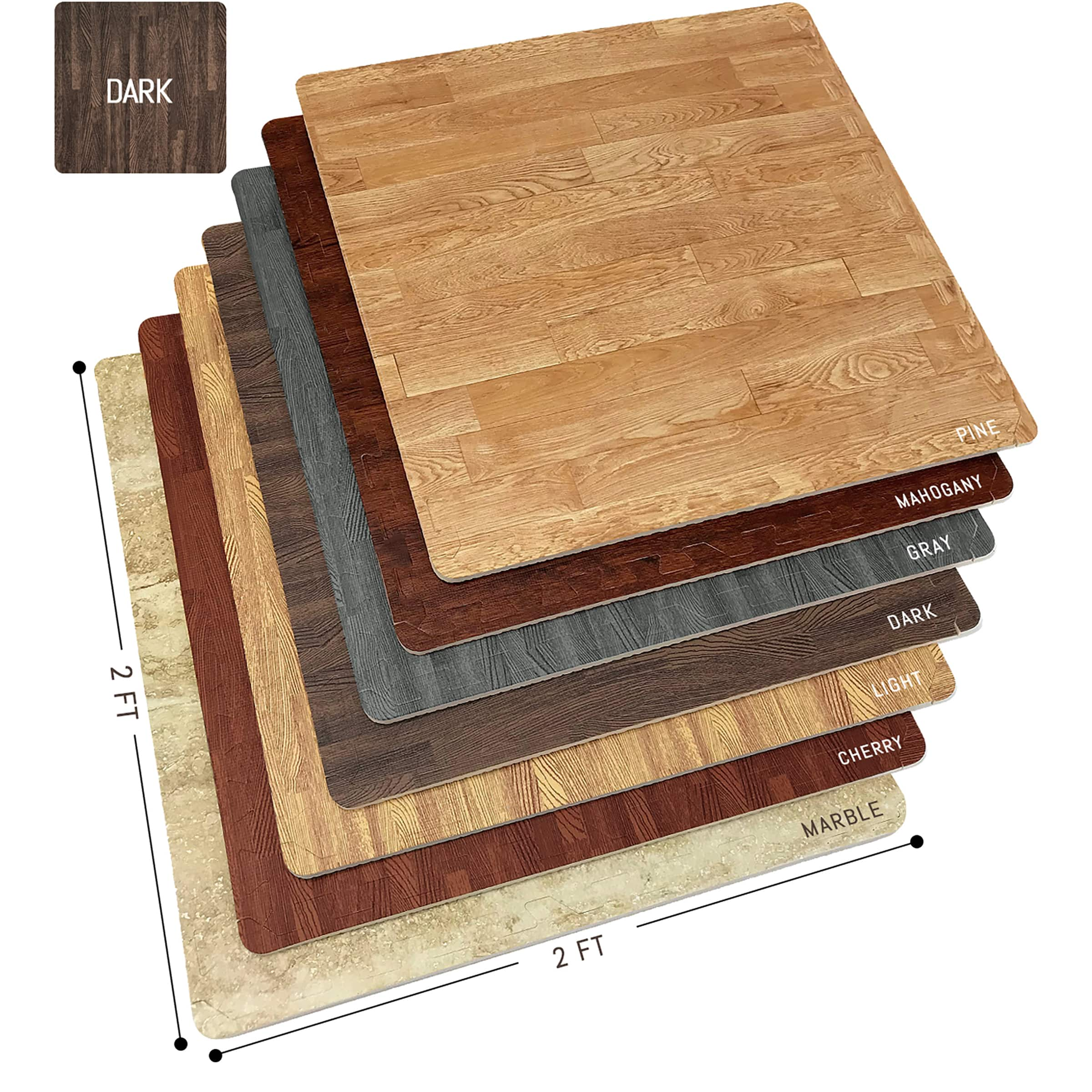 Sorbus 24&#x22; Interlocking Floor Tile Mats, 12ct.