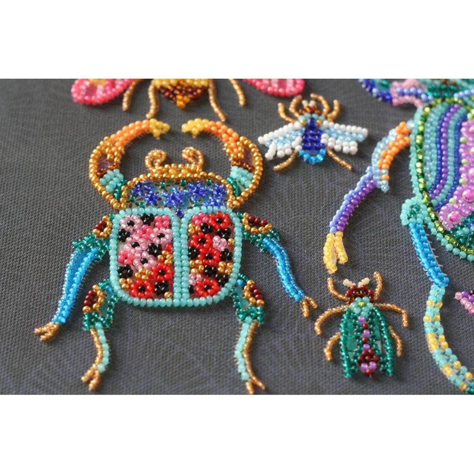 Abris Art Beetles Deco Scenes Bead Embroidery Kit