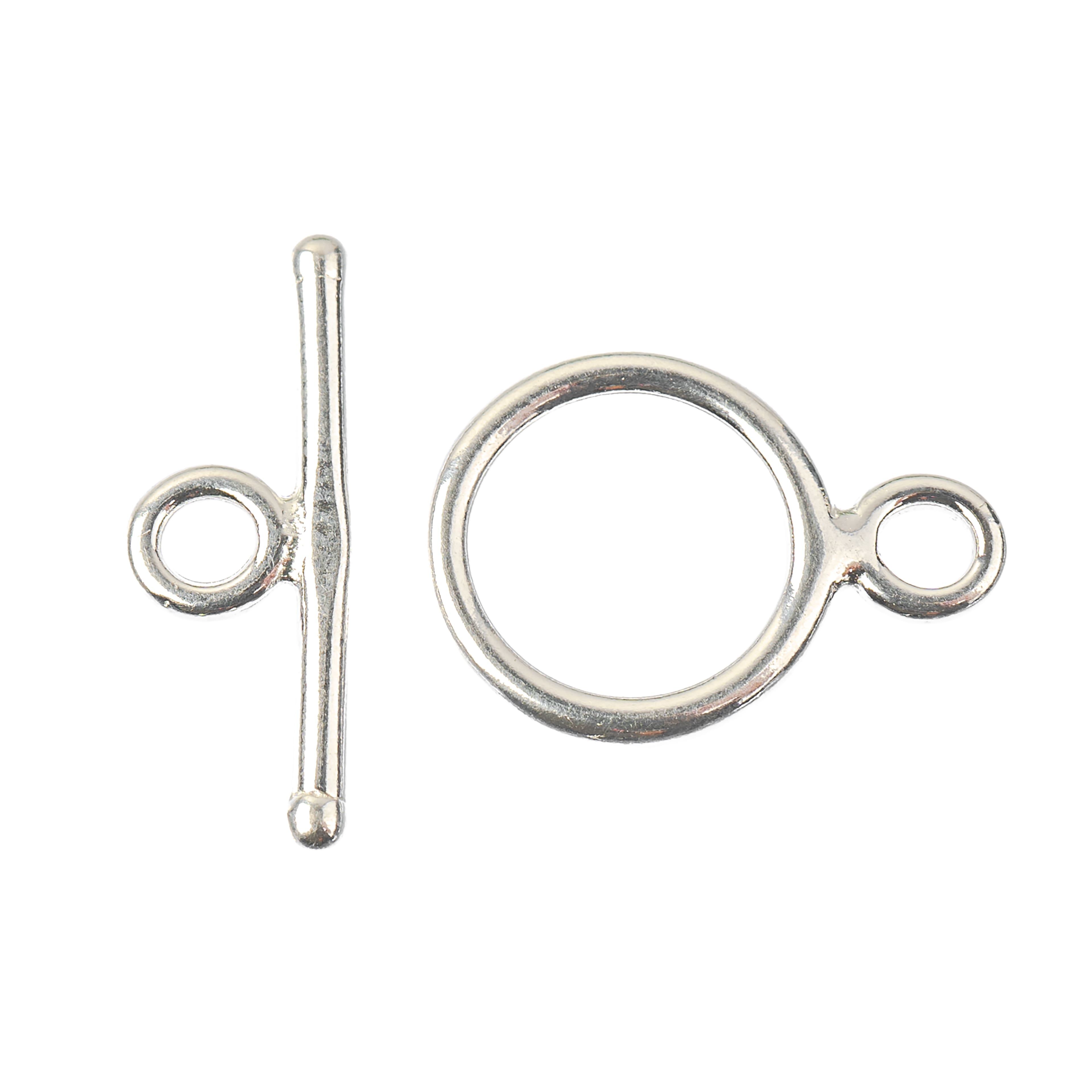 Sterling Silver Round Toggle Clasp Set by Bead Landing&#x2122;