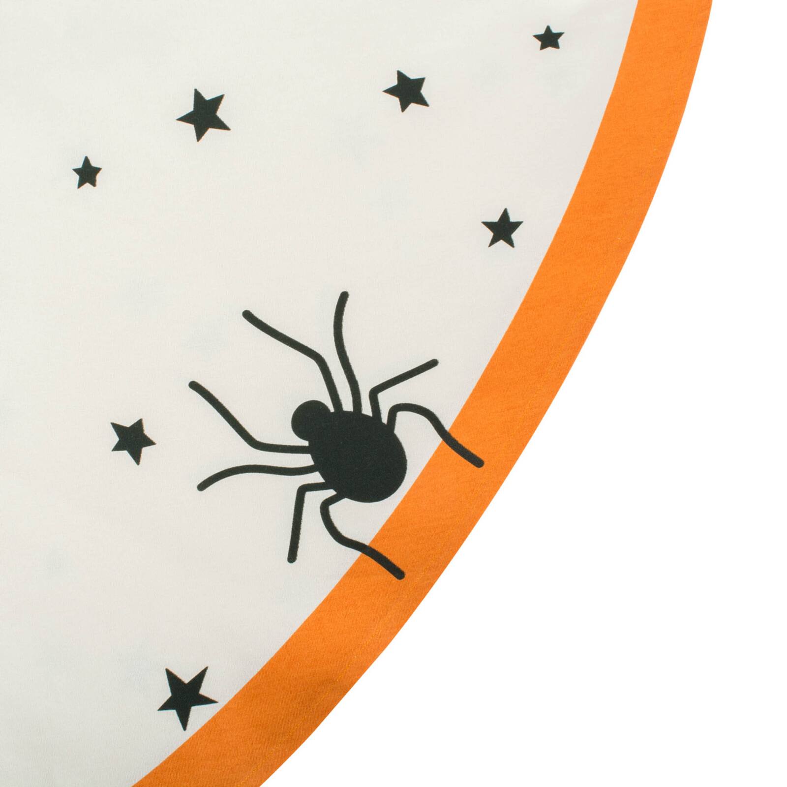 DII&#xAE; 70&#x22; Black Stars Print Round Tablecloth