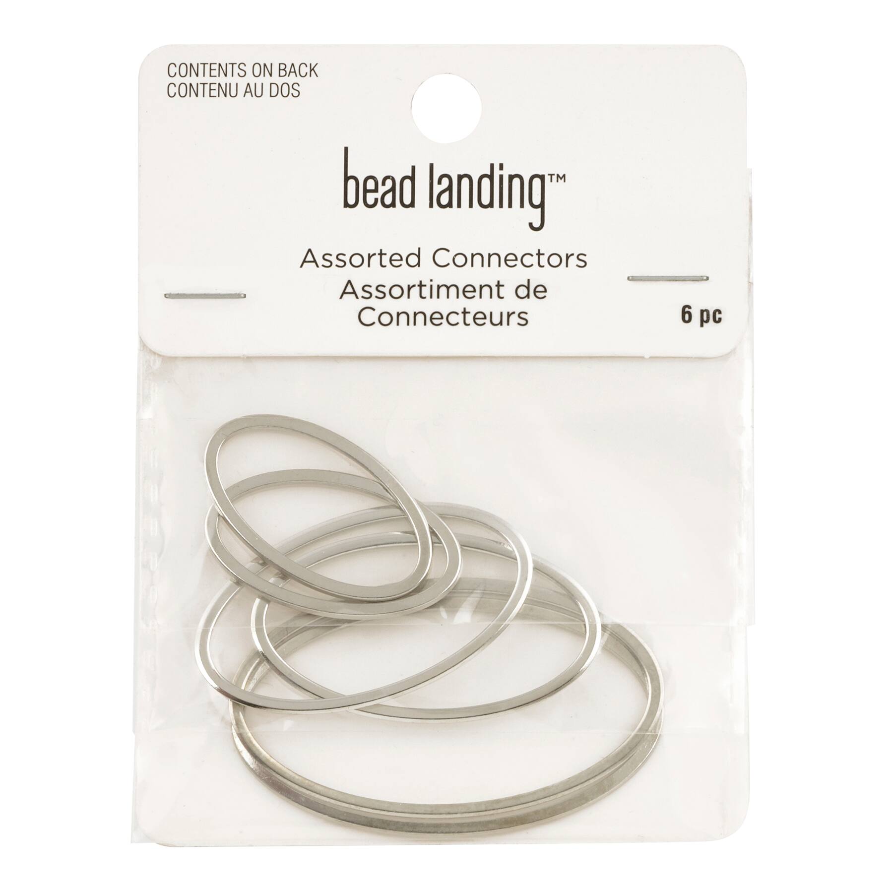 12 Packs: 6 ct. (72 total) Mixed Oval Connectors by Bead Landing®