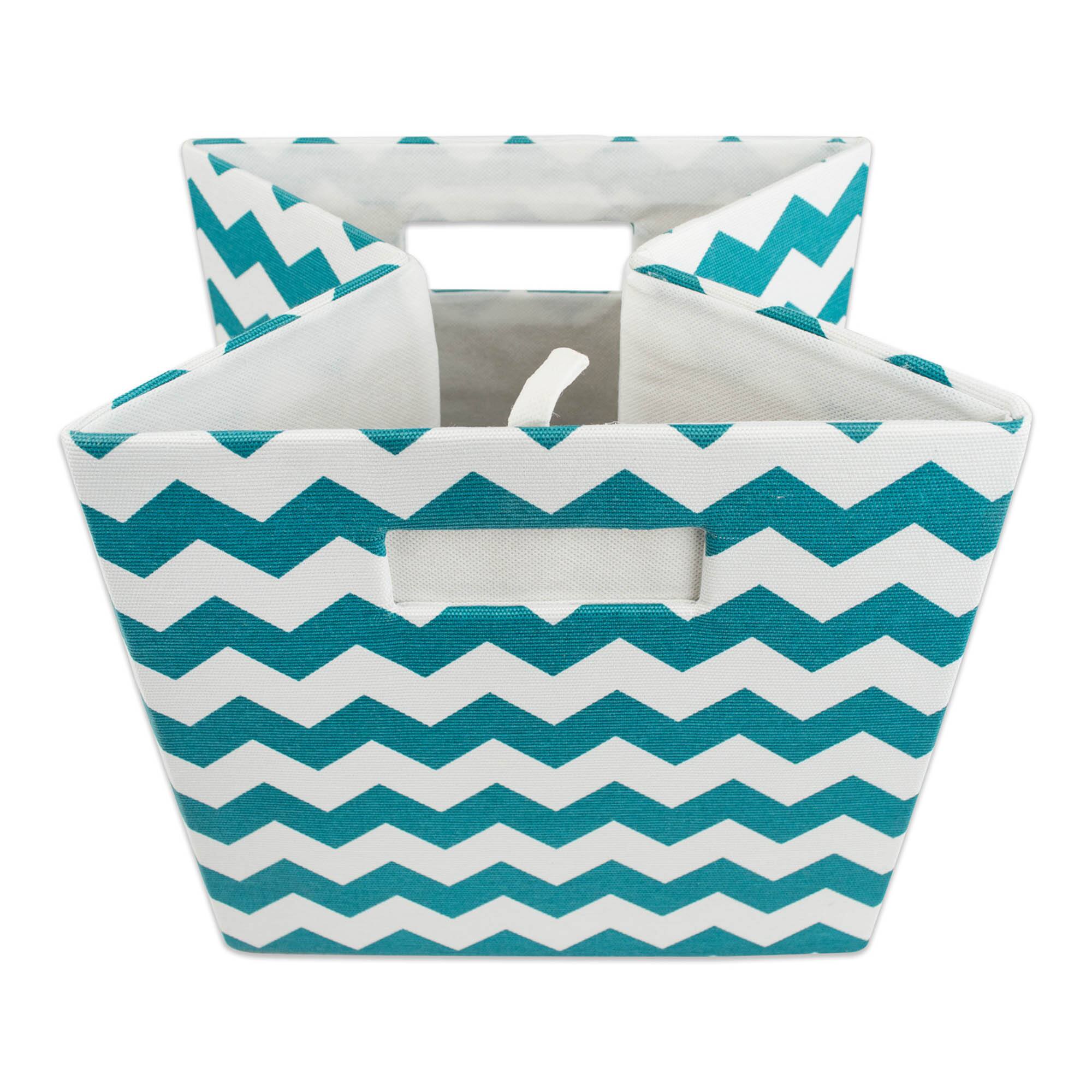 DII® 11" Chevron Stripes Polyester Storage Cube