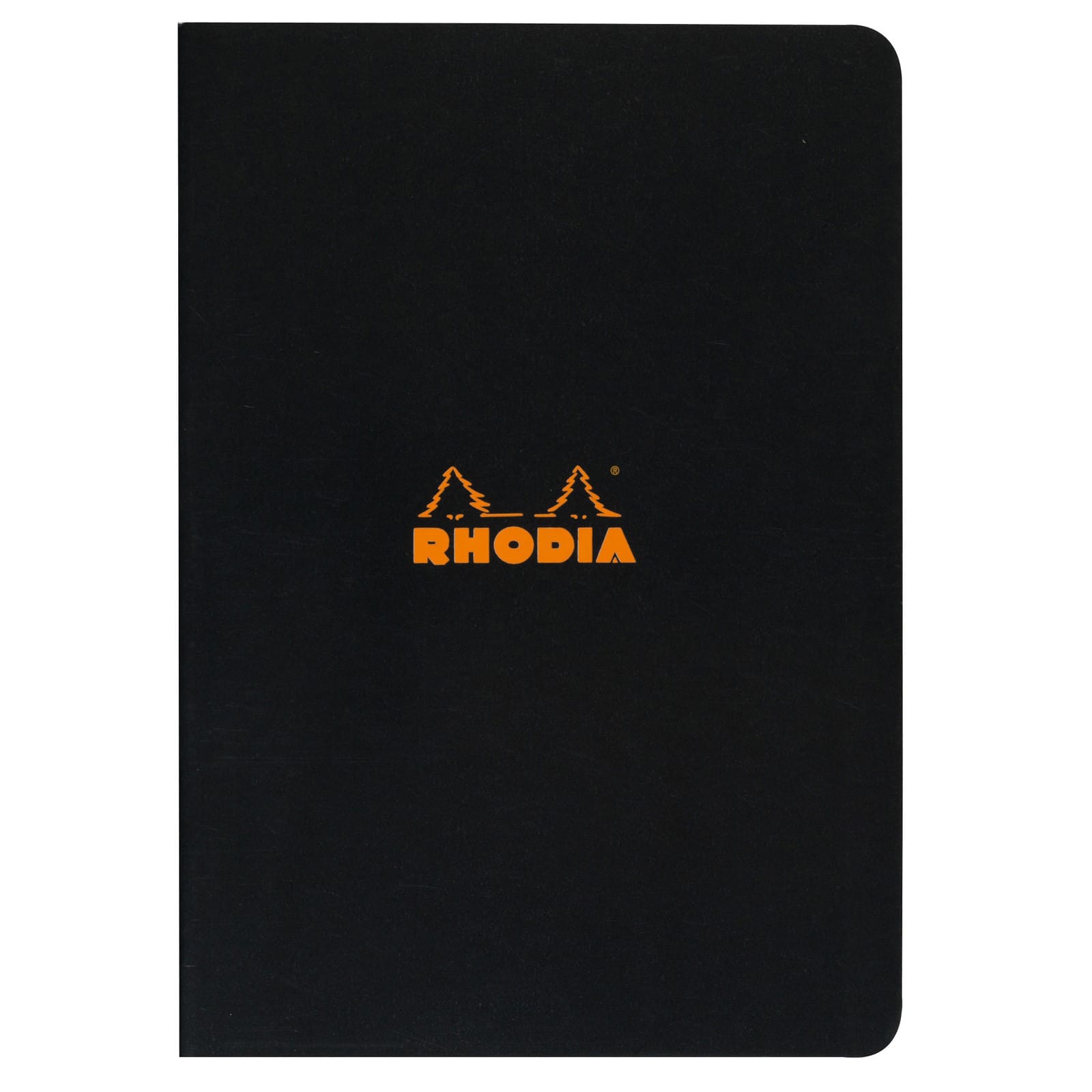 Rhodia&#xAE; Black Side Stapled Lined Notebook, 9&#x22; x 11.75&#x22;
