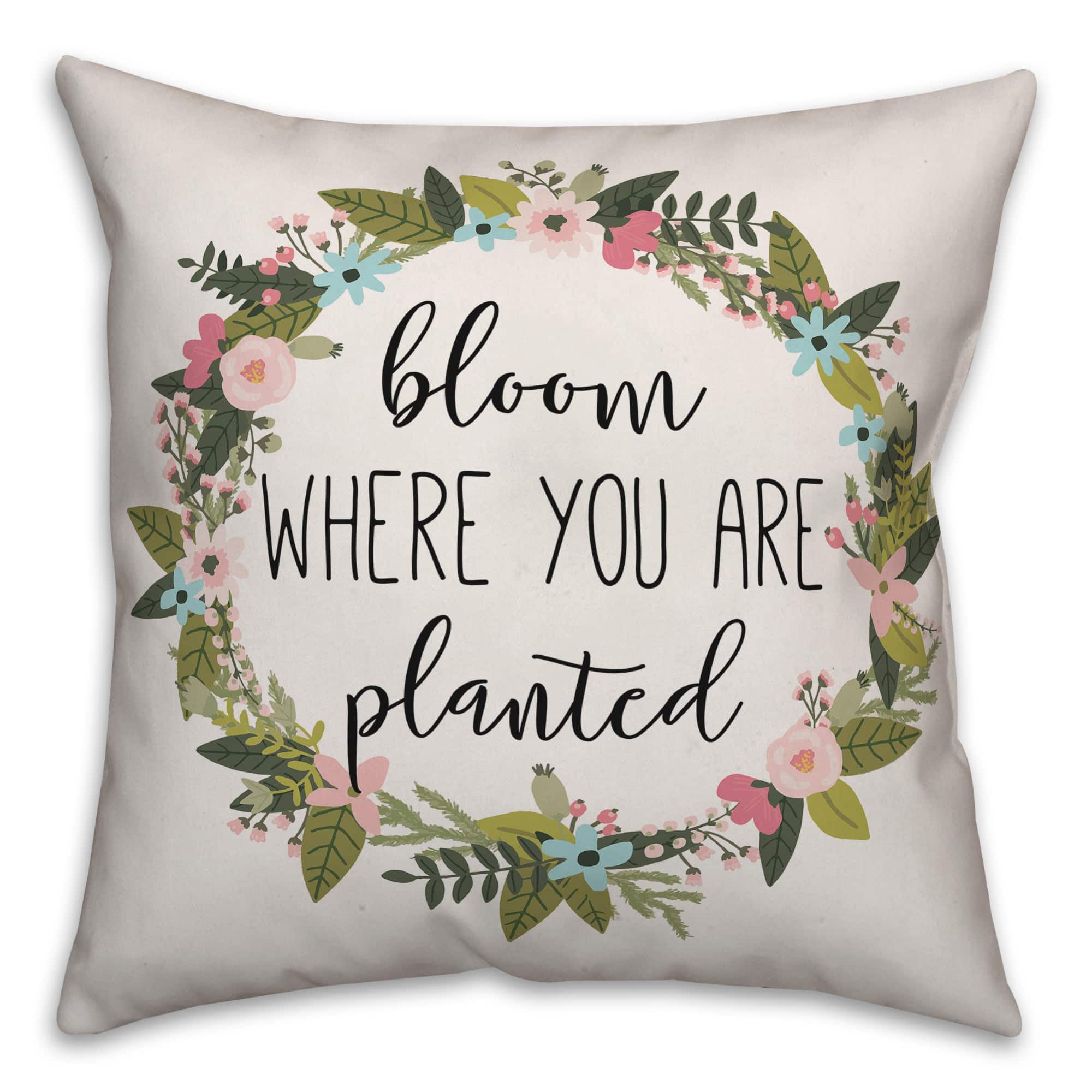 Get the Bloom Where You Are Planted Throw Pillow at Michaels