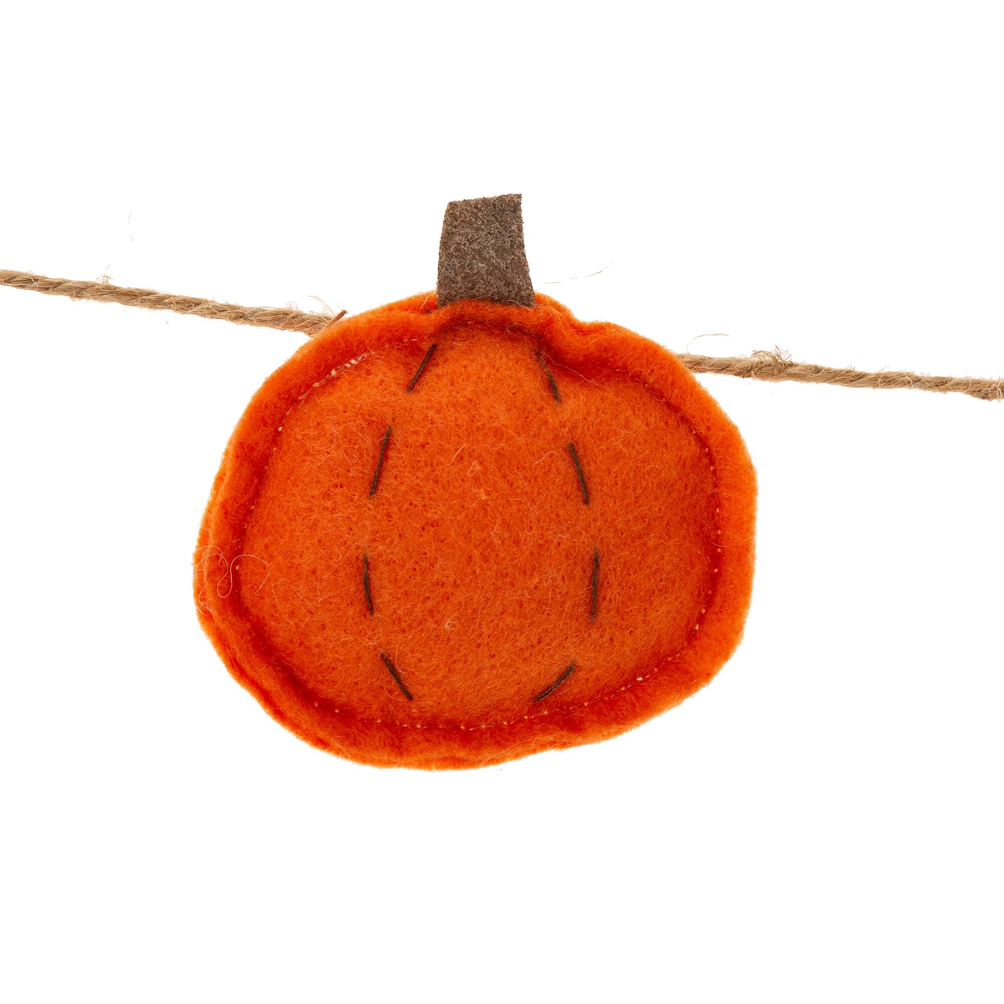 Glitzhome&#xAE; 6ft. Fall Gnomes Fabric Garland