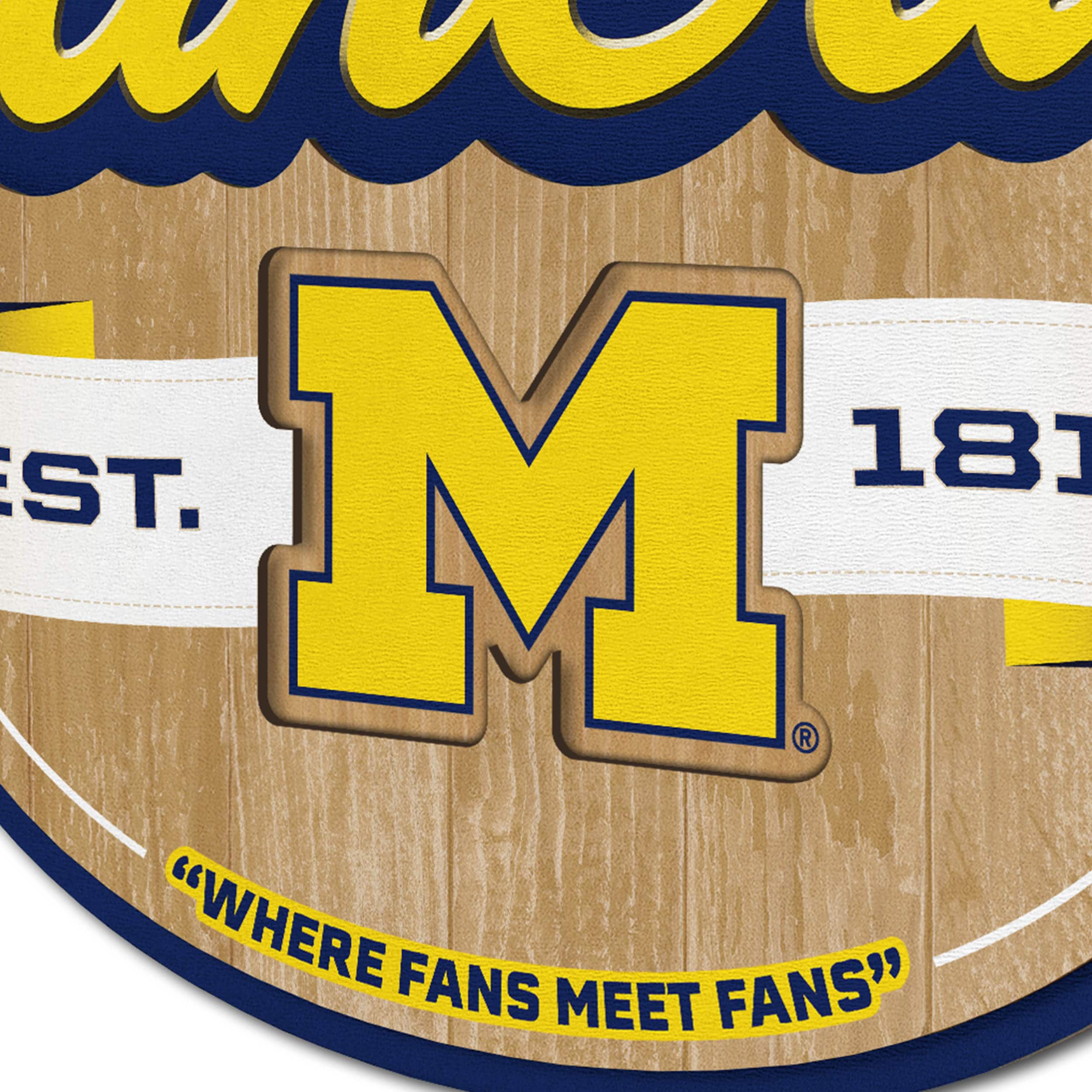 NCAA Fan Cave Sign