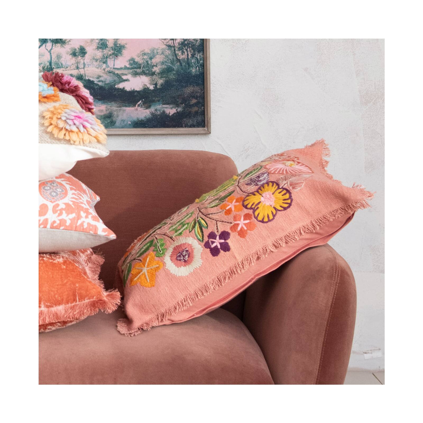 Hello Honey&#xAE; 24&#x22; x 16&#x22; Floral Whisper Lumbar Pillow