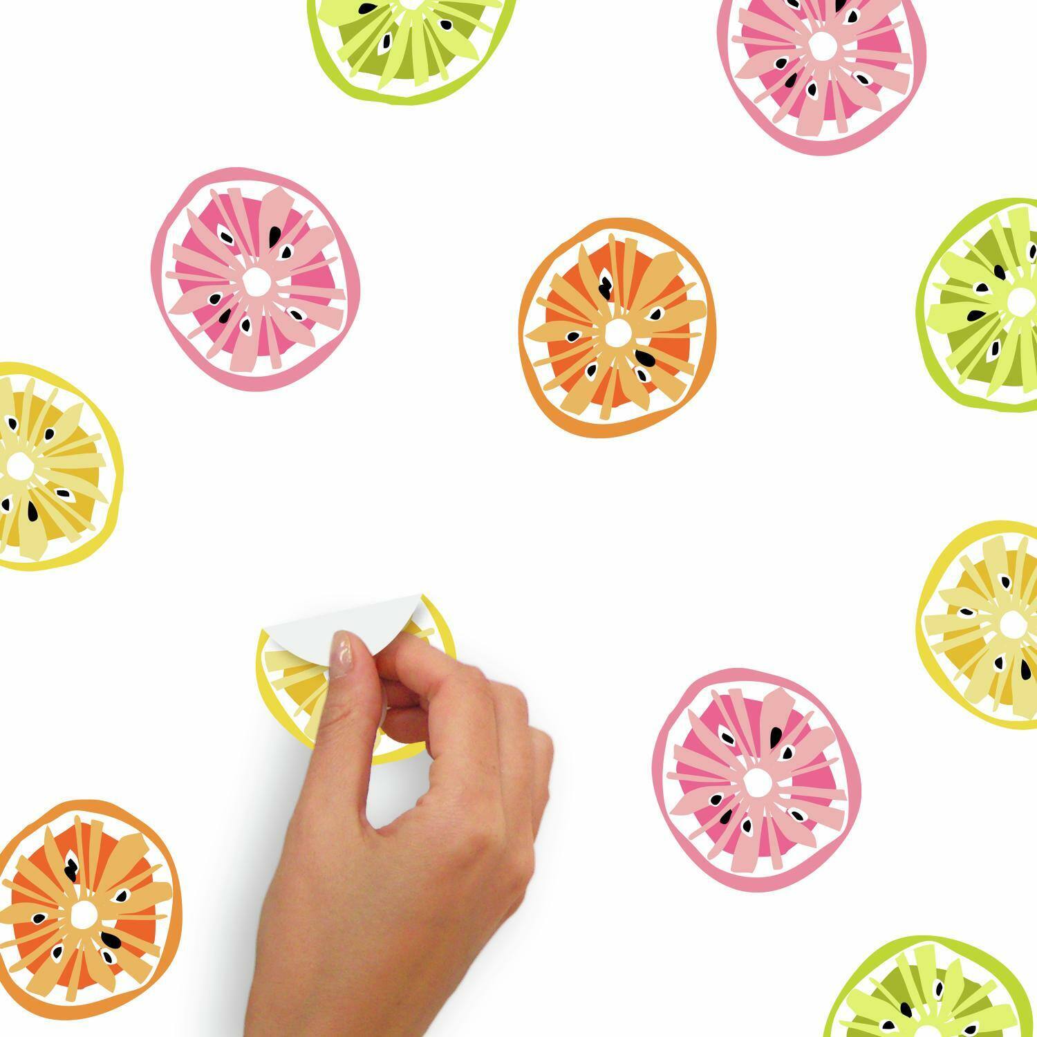 RoomMates Jane Dixon Citrus Fruit Peel & Stick Wall Decals