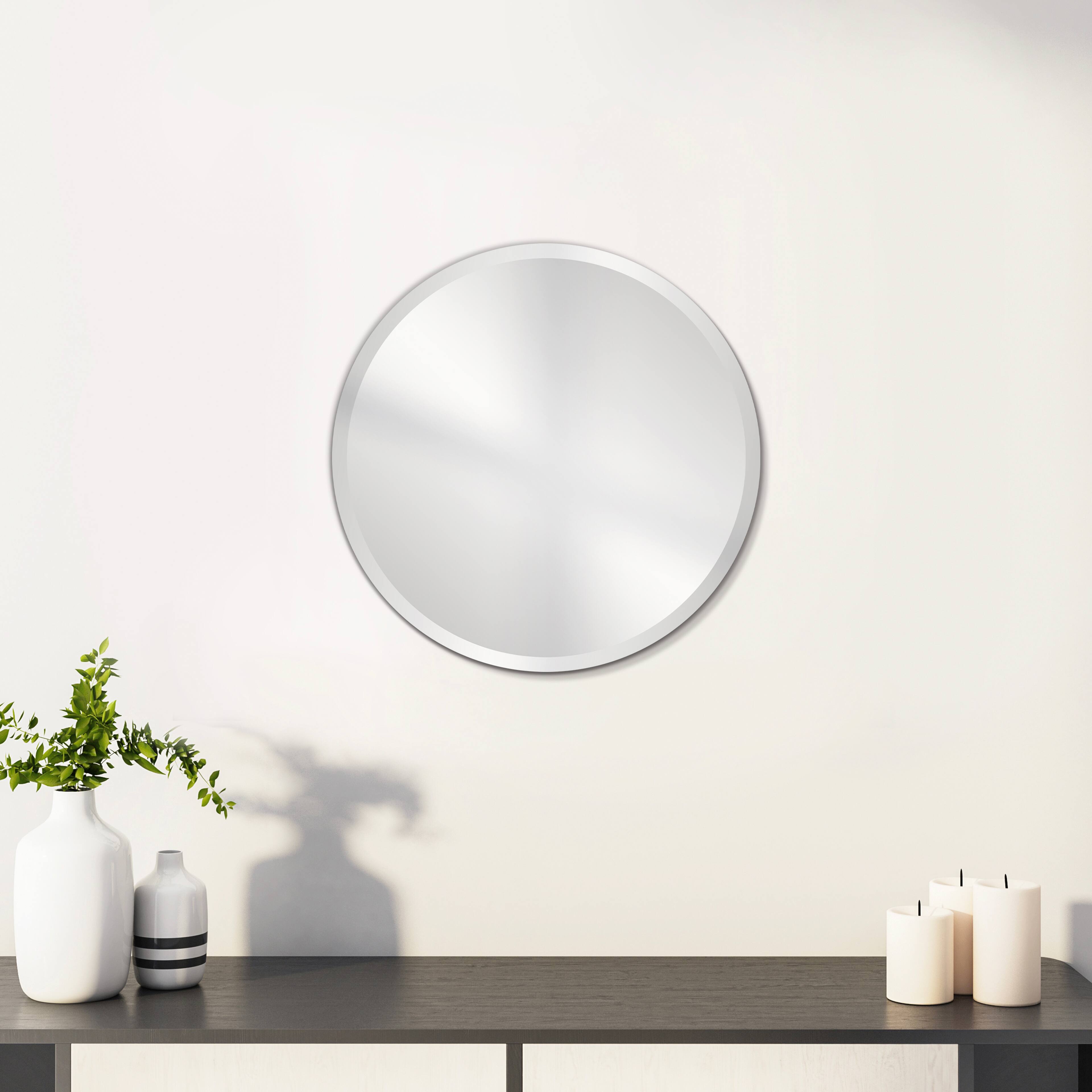 5.8&#x22; Round Beveled Glass Mirror by Make Market&#xAE;