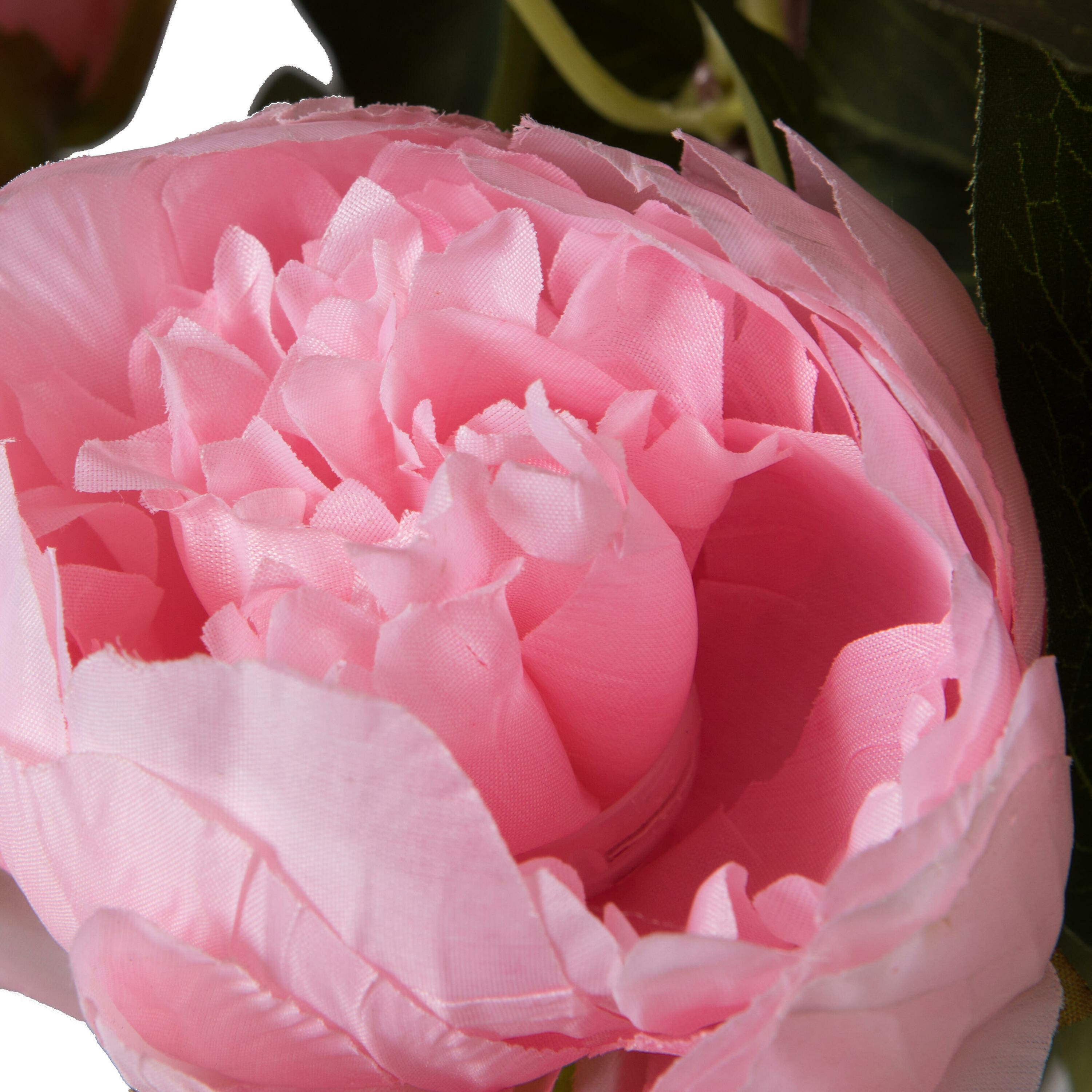 23&#x22; Artificial Brush Pink Peony Spray with 6 Flowers