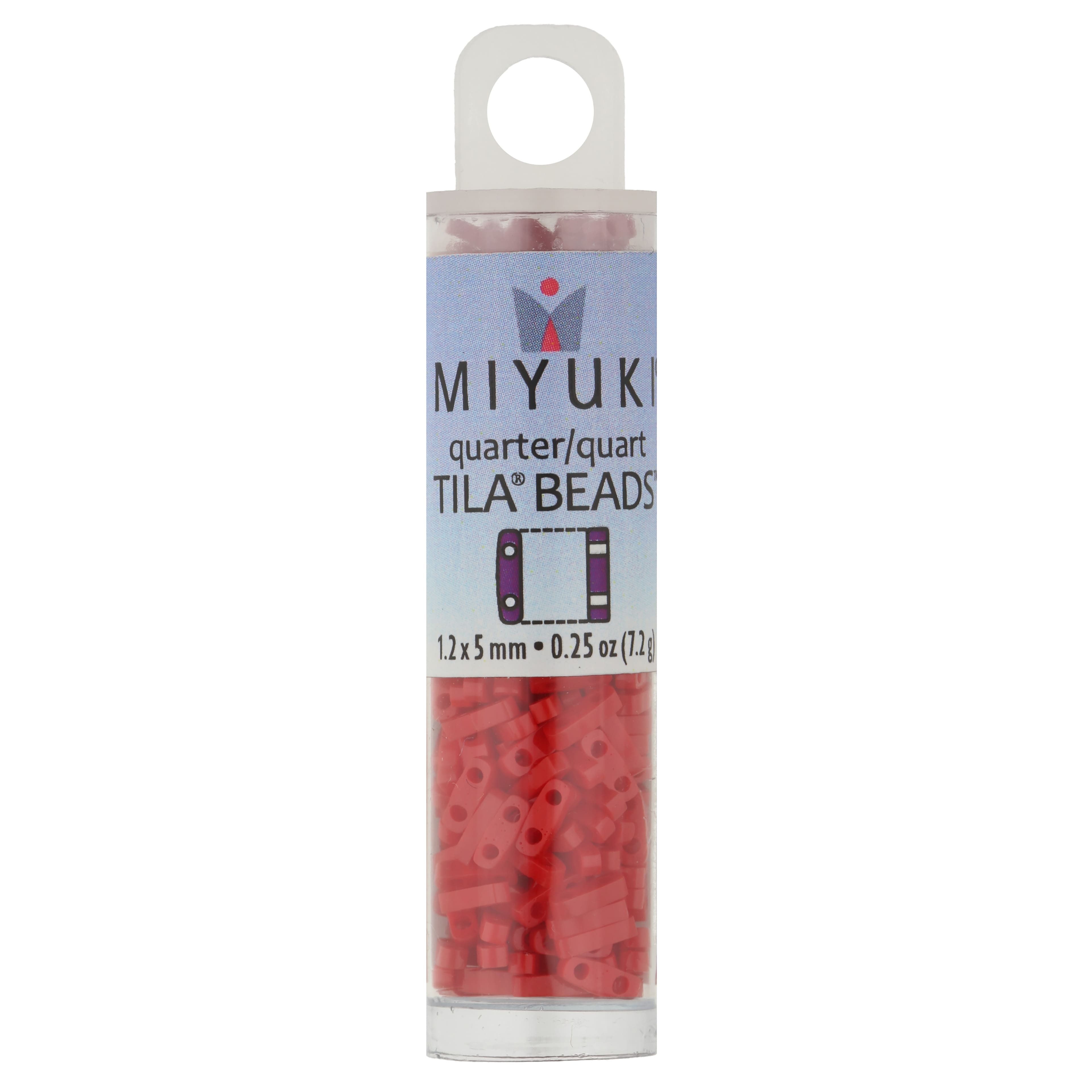 Miyuki® 1.2mm Glass Quarter Tila Beads