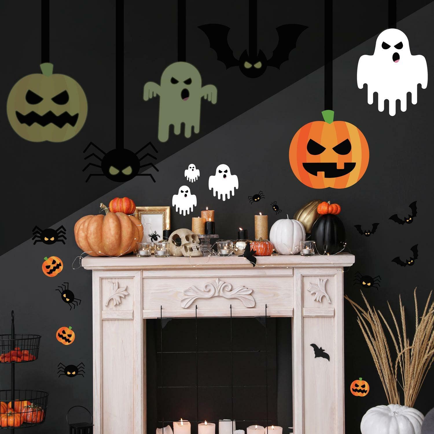 RoomMates Glow In The Dark Halloween Peel &#x26; Stick Giant Decals