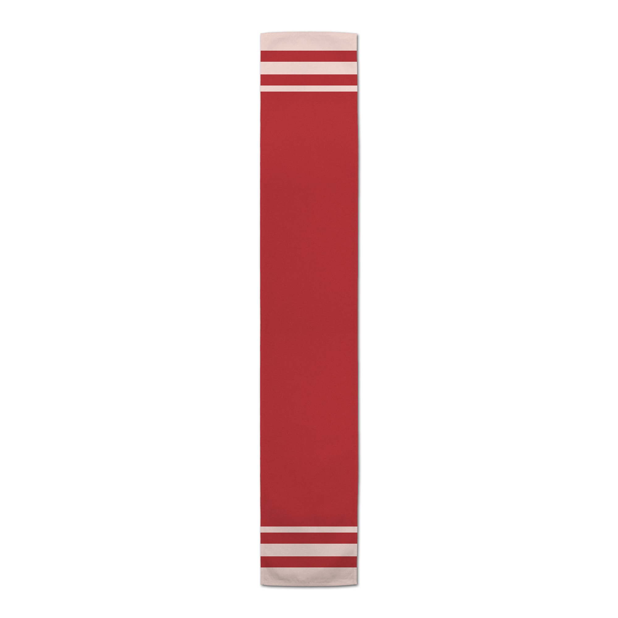 French Red Stripes Cotton Twill Runner