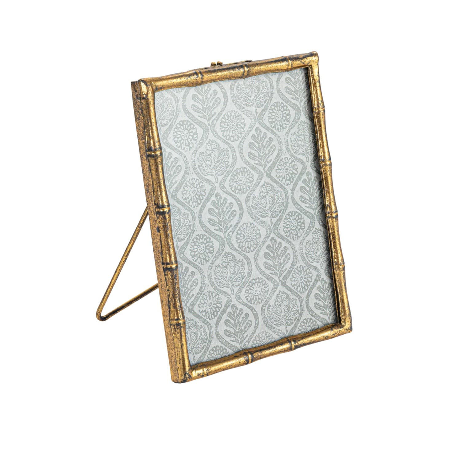 Hello Honey® Gold Colored Metal Bamboo Style Photo Frame