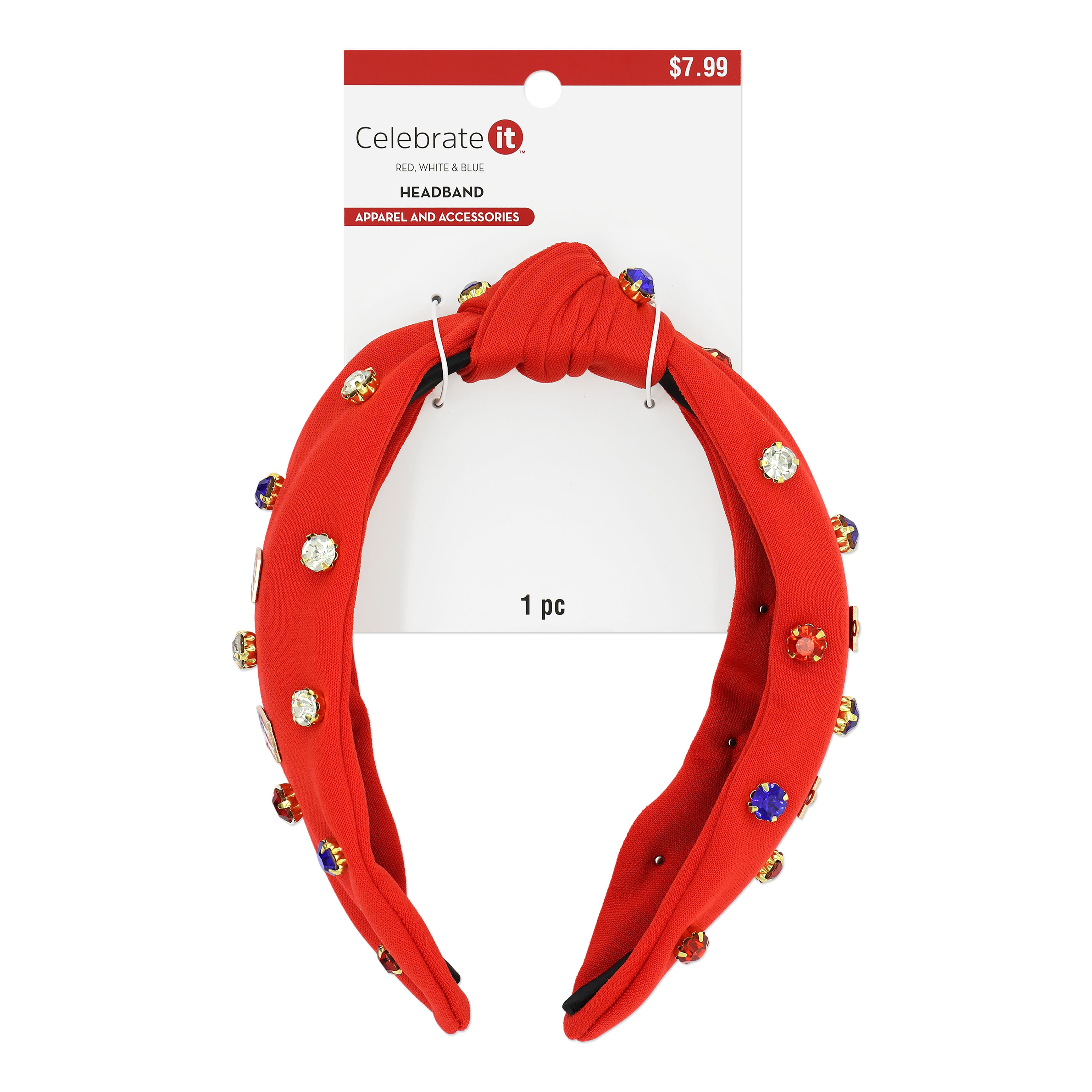 Patriotic Headband with Gems by Celebrate It&#x2122;