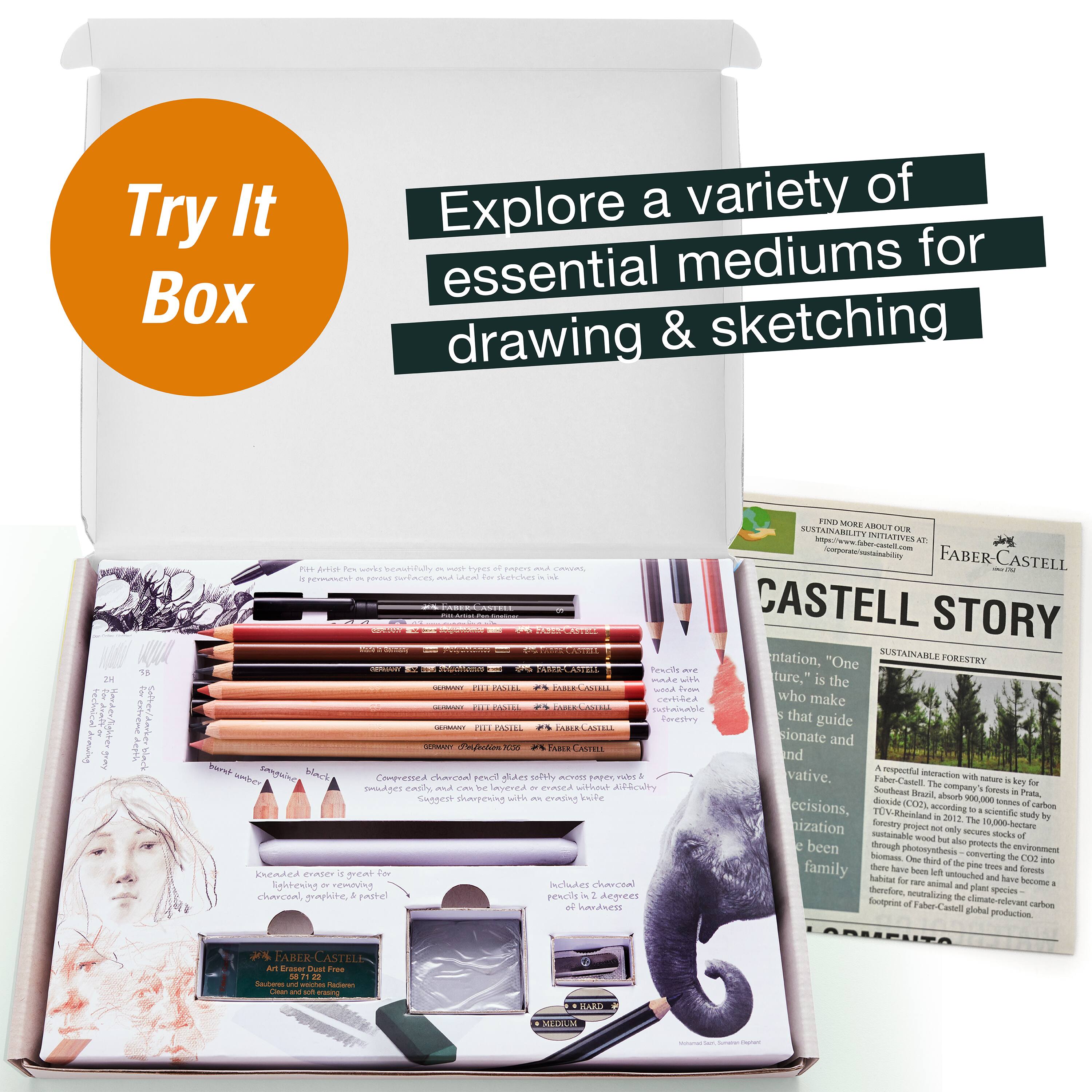 Faber-Castell&#xAE; Dry Mediums Art &#x26; Graphic Try It Box Set