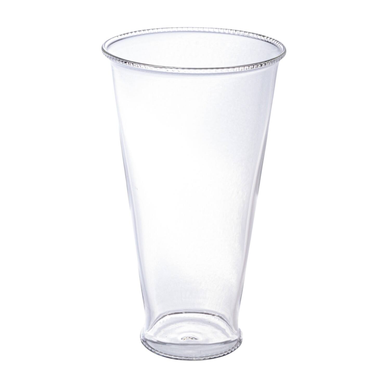 6&#x22; Clear Round Glass Drinking Glasses with Debossed Rim &#x26; Base, 6ct.