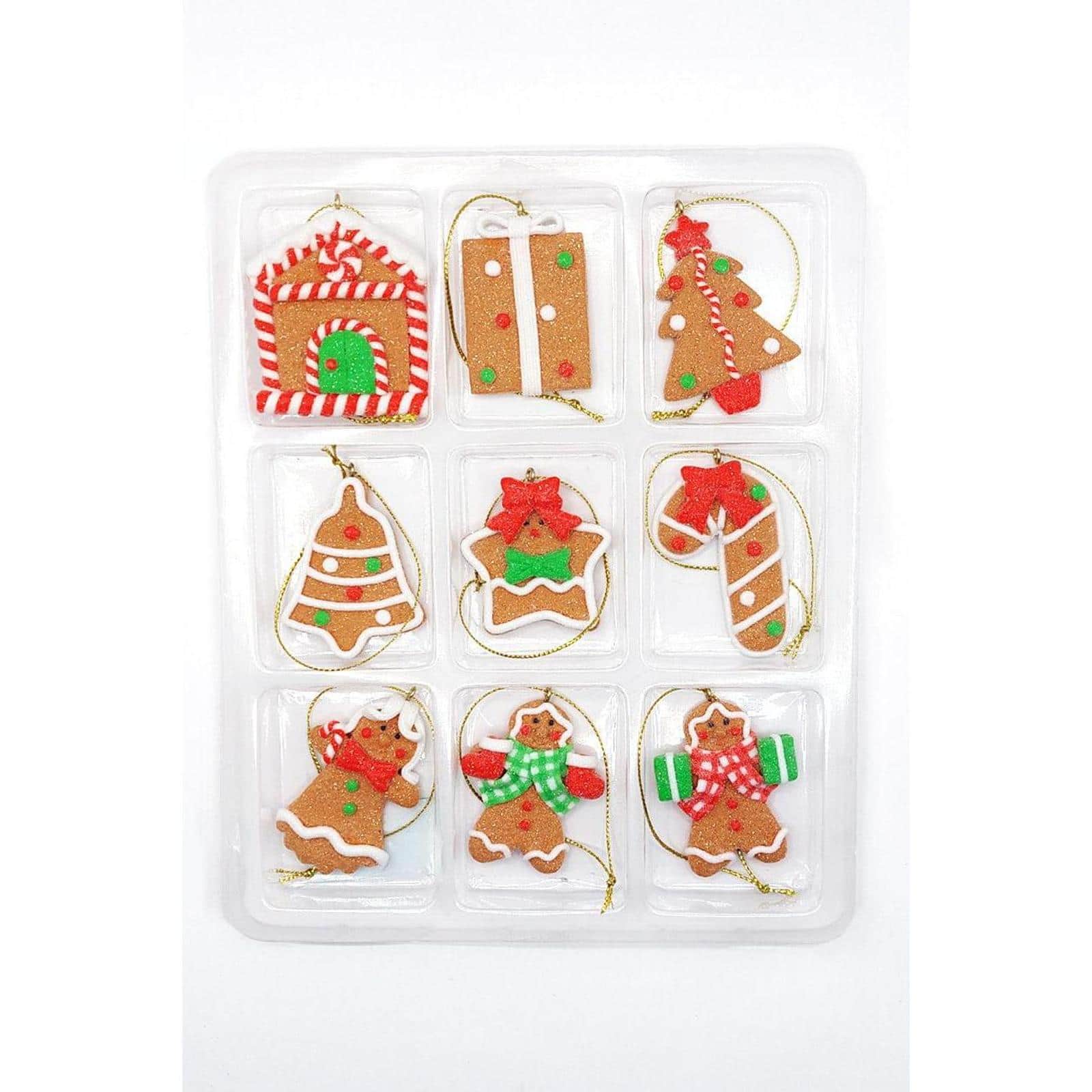 Wizardi Gingerbread Christmas Ornaments Set