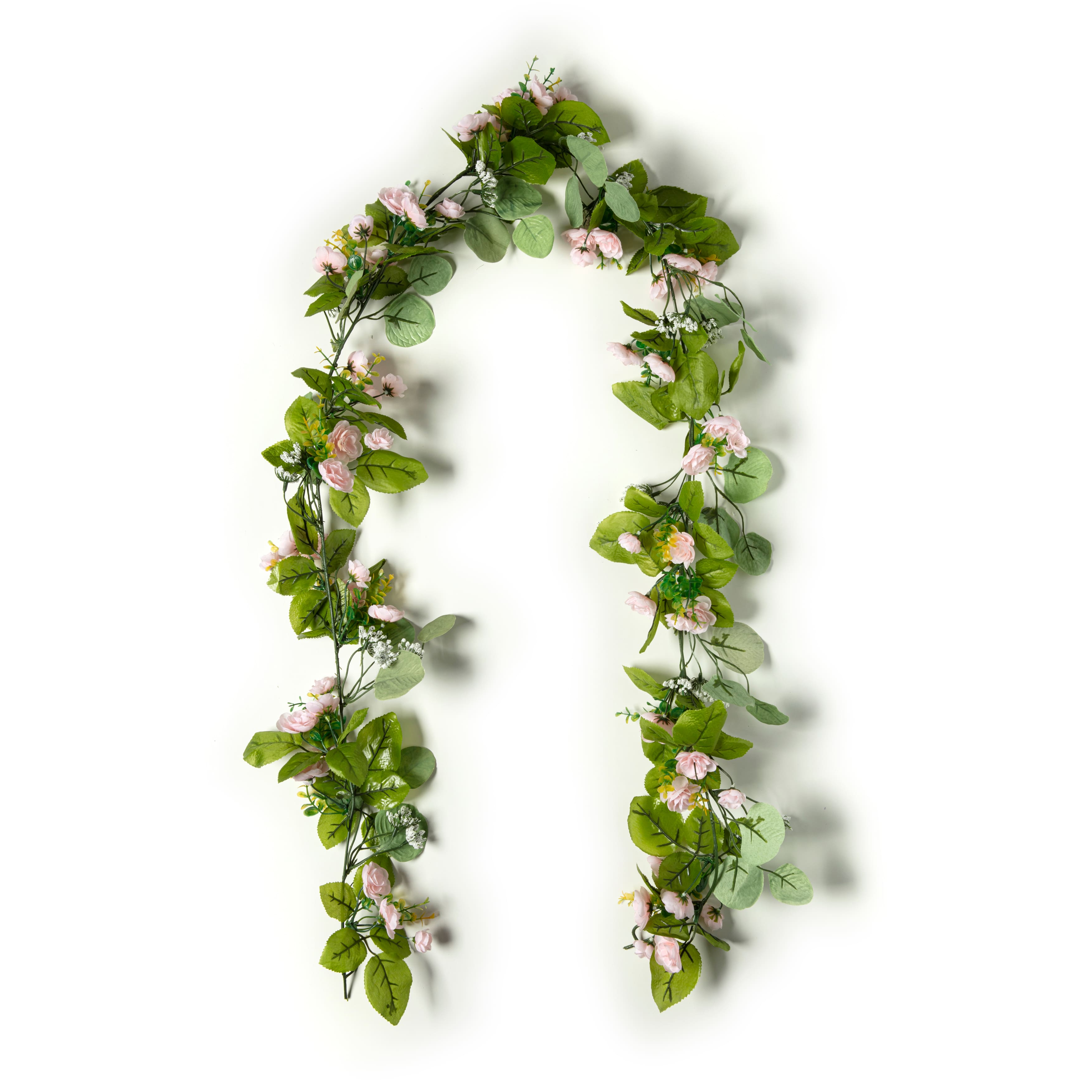 12 Pack: 6ft. Mini Rose Vine Garland by Ashland&#xAE;