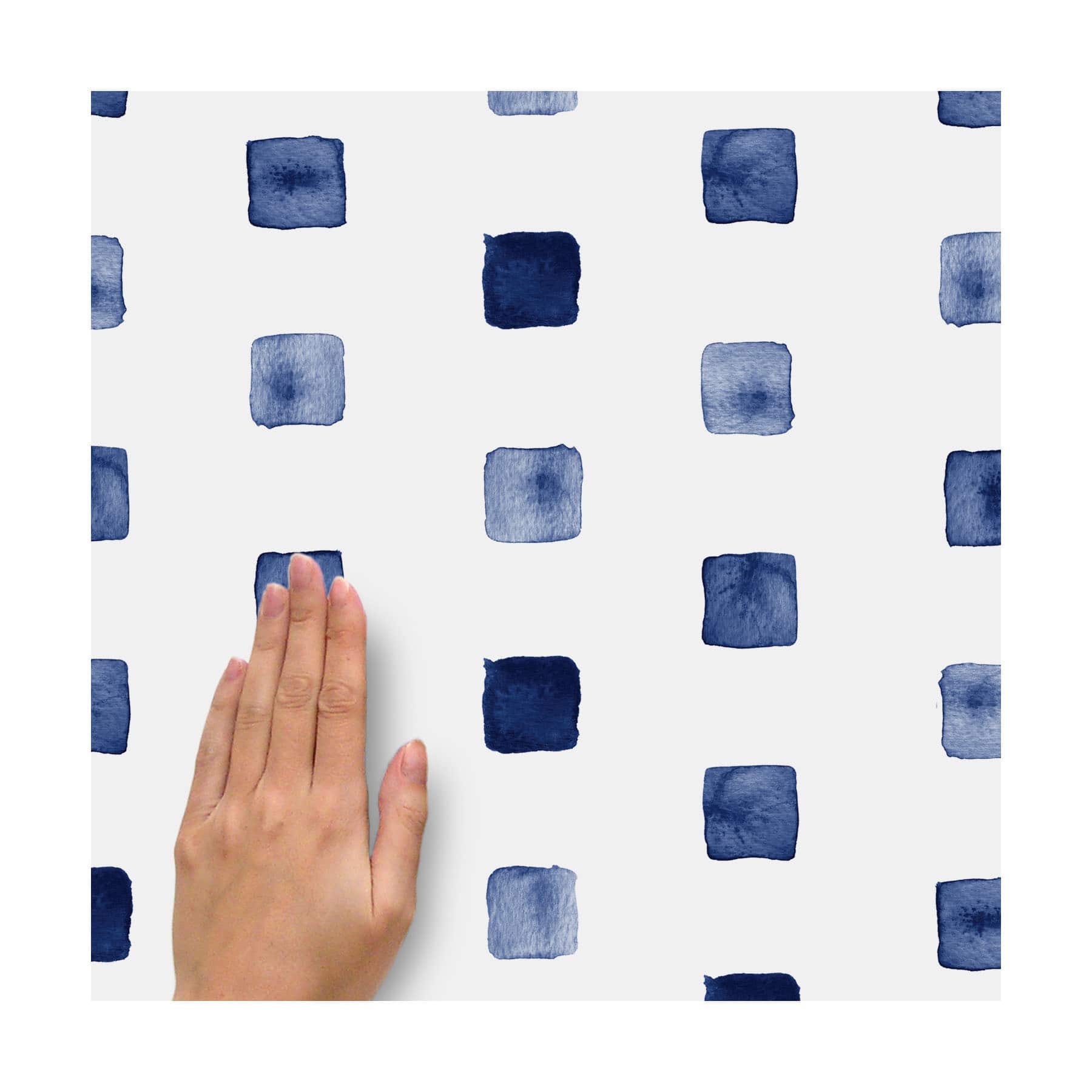 RoomMates Blue Watercolor Blocks Peel & Stick Wall Decals