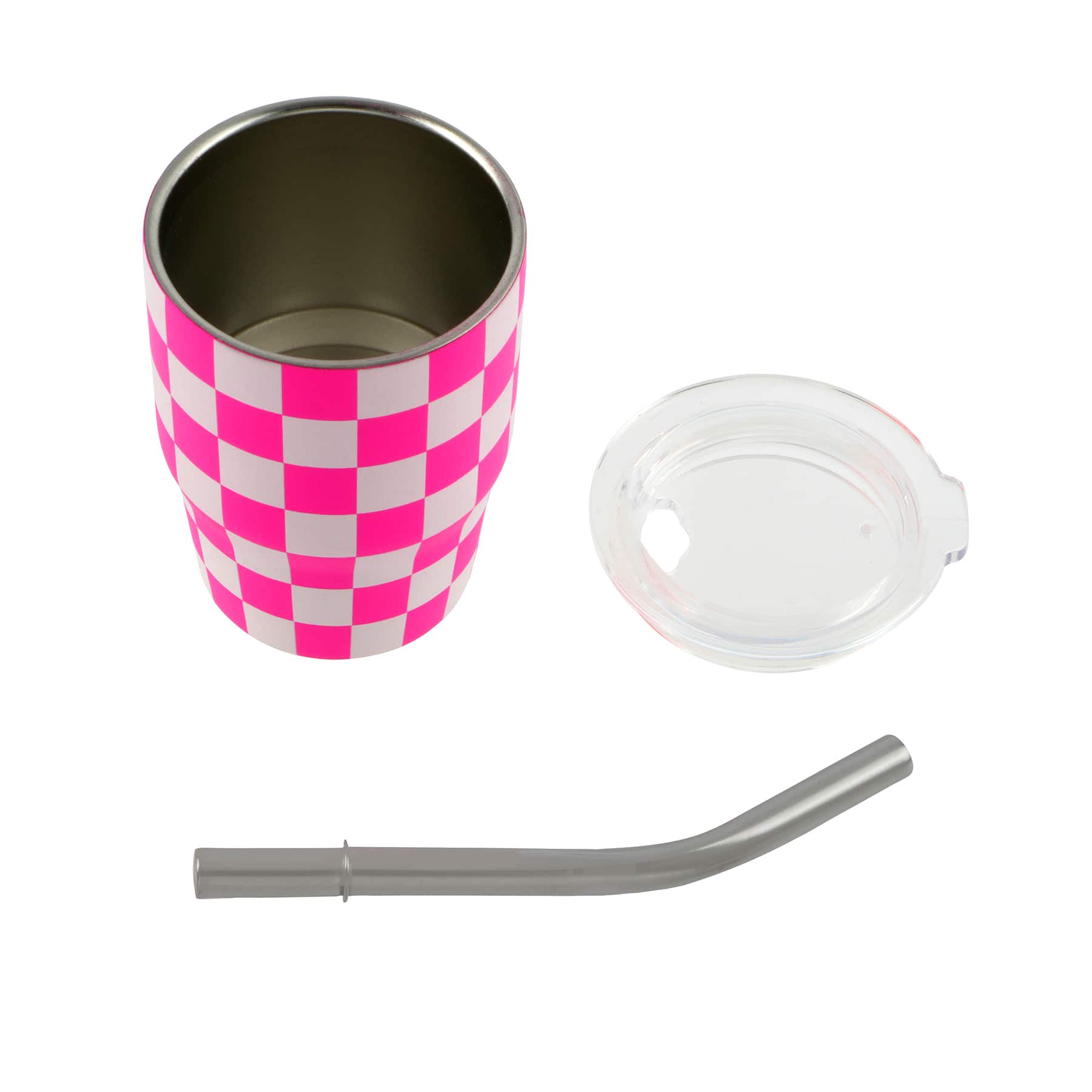 3oz. Mini Check Stainless Steel Insulated Tumbler by Ashland&#xAE;