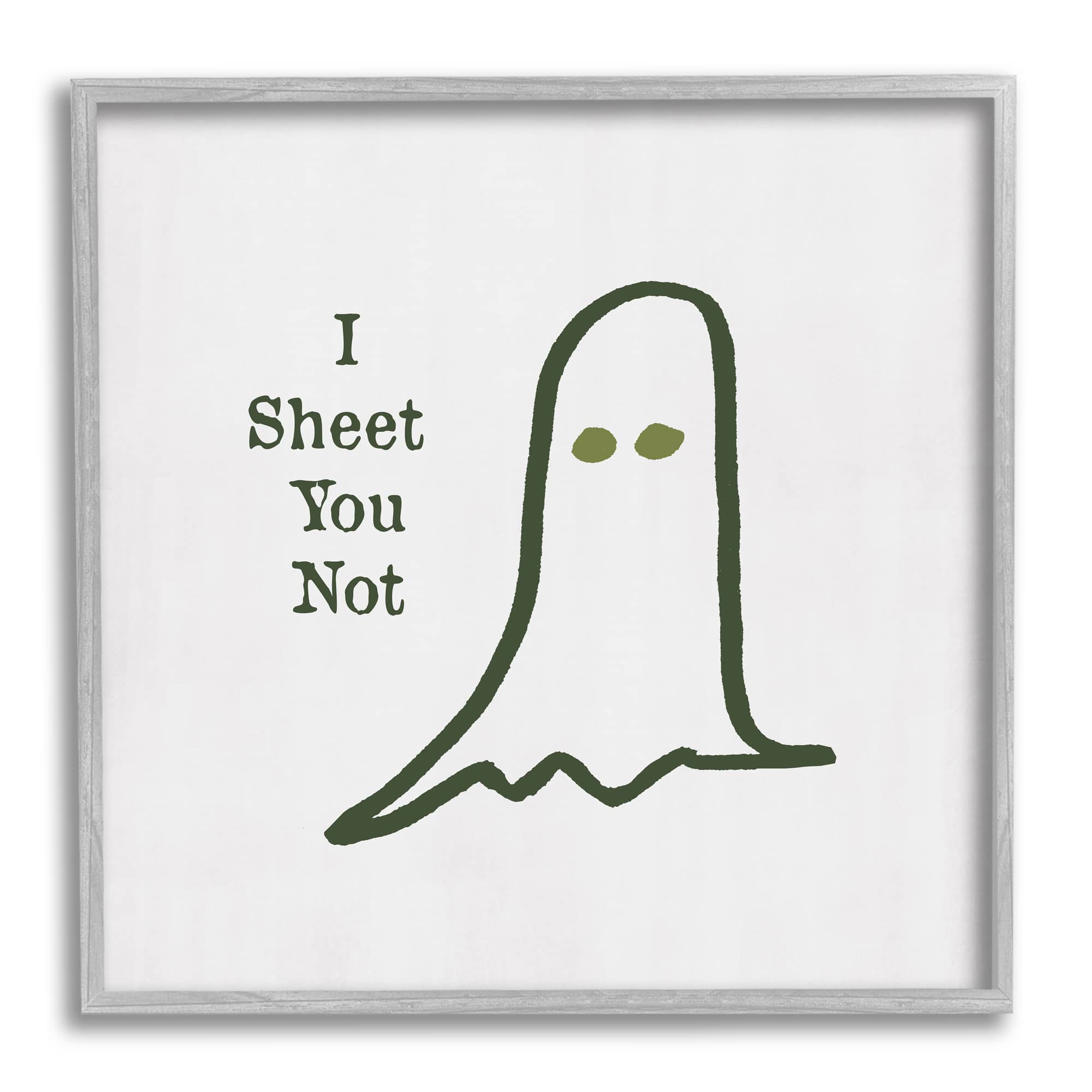 Stupell Industries I Sheet You Not Ghost Framed Giclee Art
