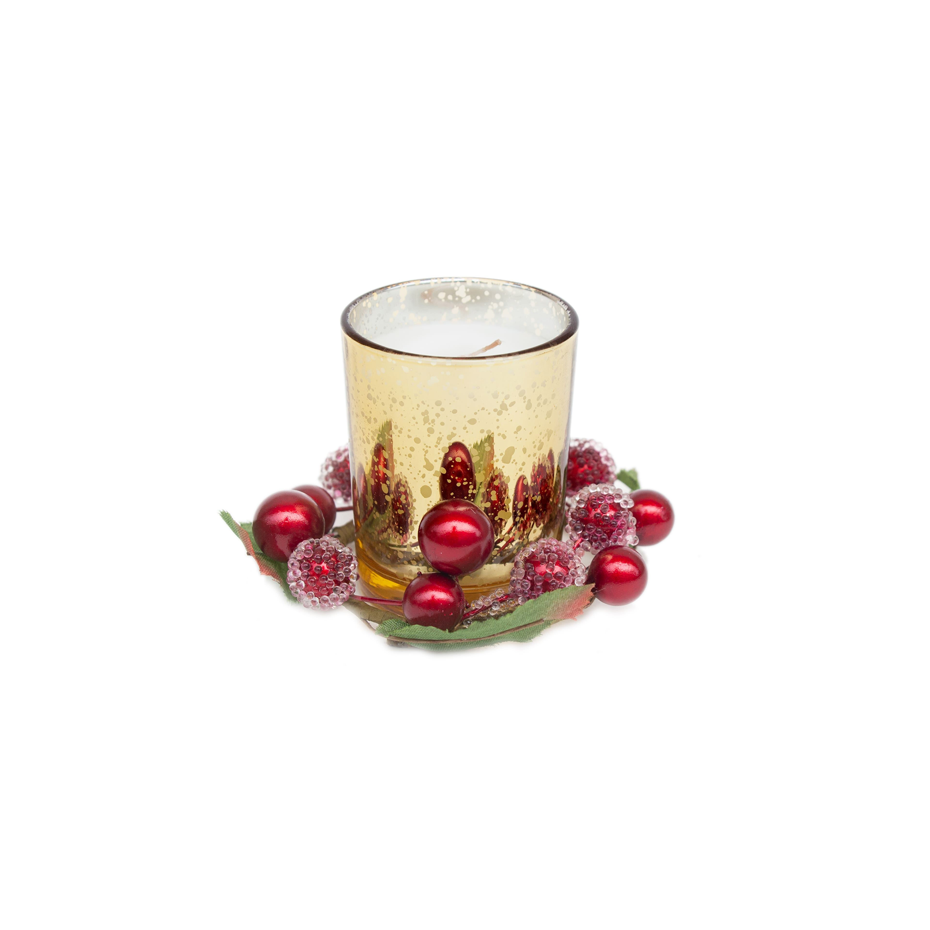 5oz. Scented Votive Candles with Decorative Berry Candle Rings, 3ct. by Ashland&#xAE;