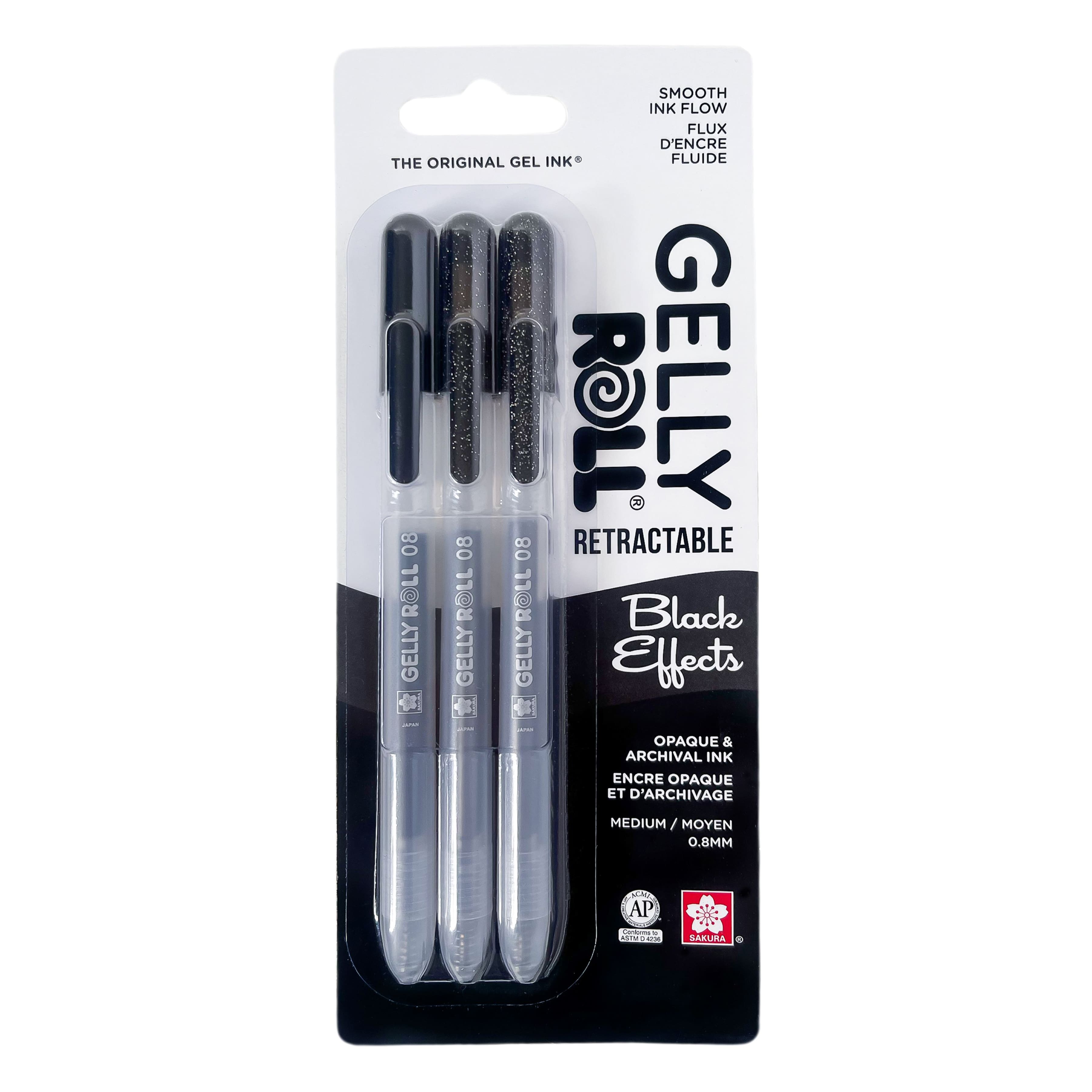 Sakura® Gelly Roll® Black Effects 0.8mm Gel Pen Set