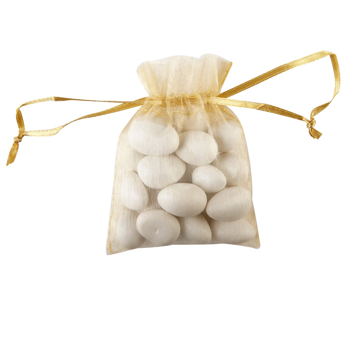 12 Packs: 12 ct. (144 total) Small Gold Organza Favor Bags by Celebrate It&#x2122; Occasions&#x2122;