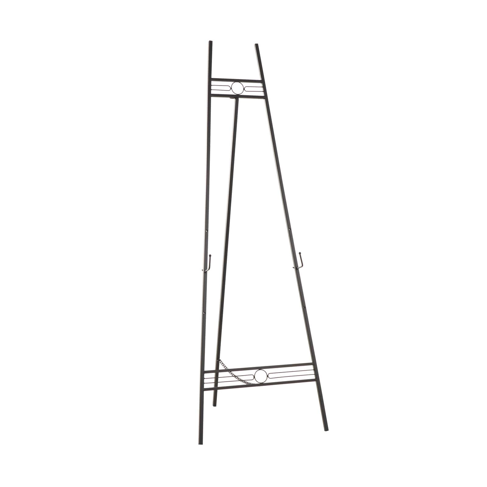 56" Black Metal Adjustable Display Stand Easel