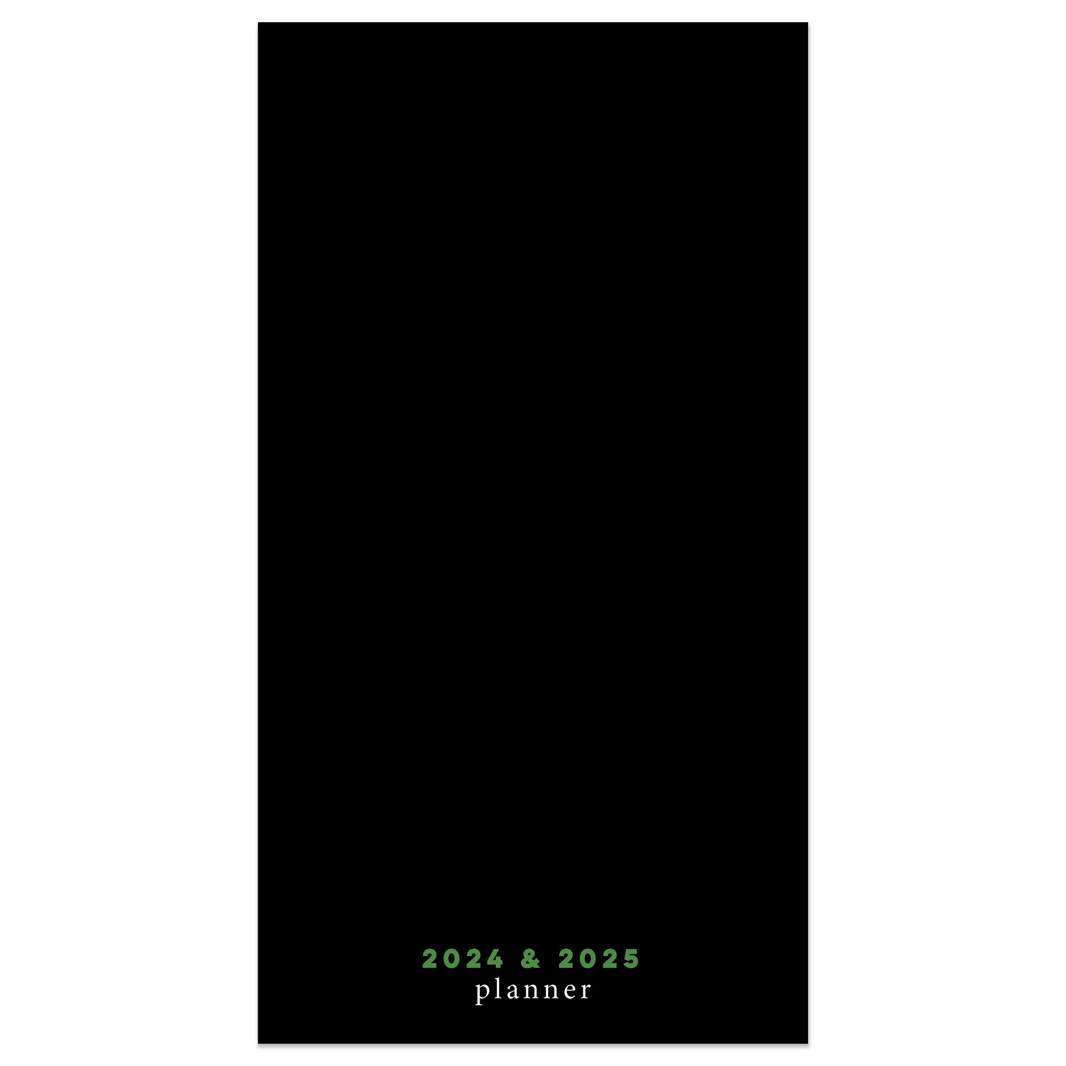 2024-2025 Simple Black Monthly Pocket Planner