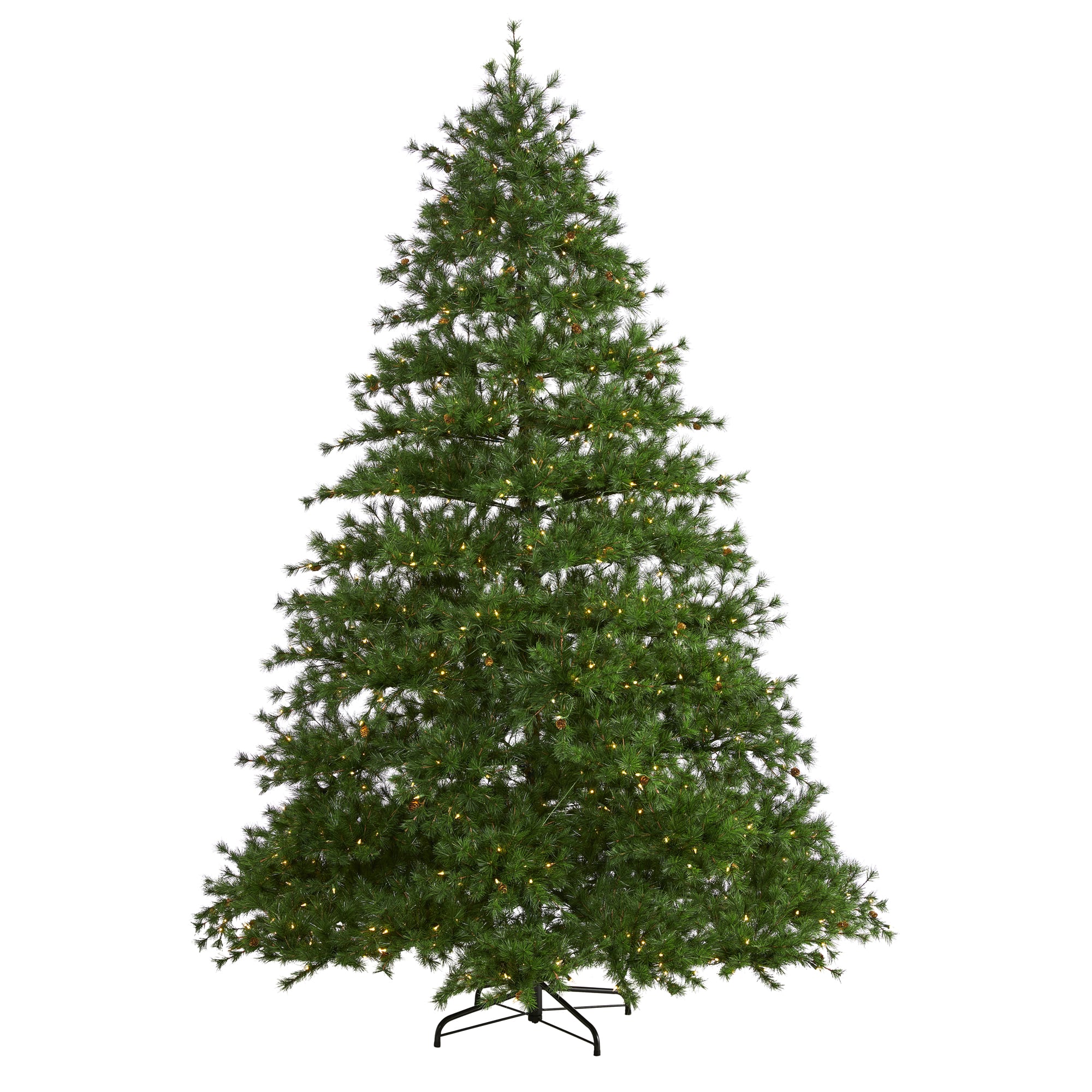 Lighted Pine Christmas Tree