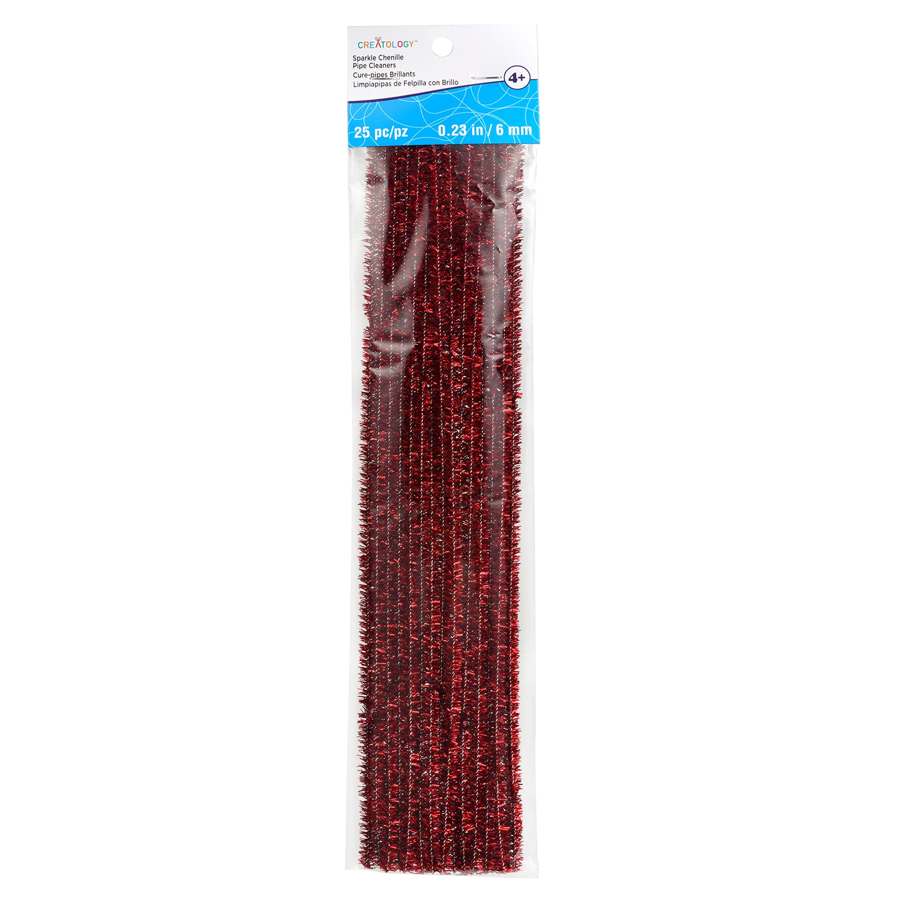 24 Packs: 25 ct. (600 total) Sparkle Chenille Pipe Cleaners by Creatology&#x2122;