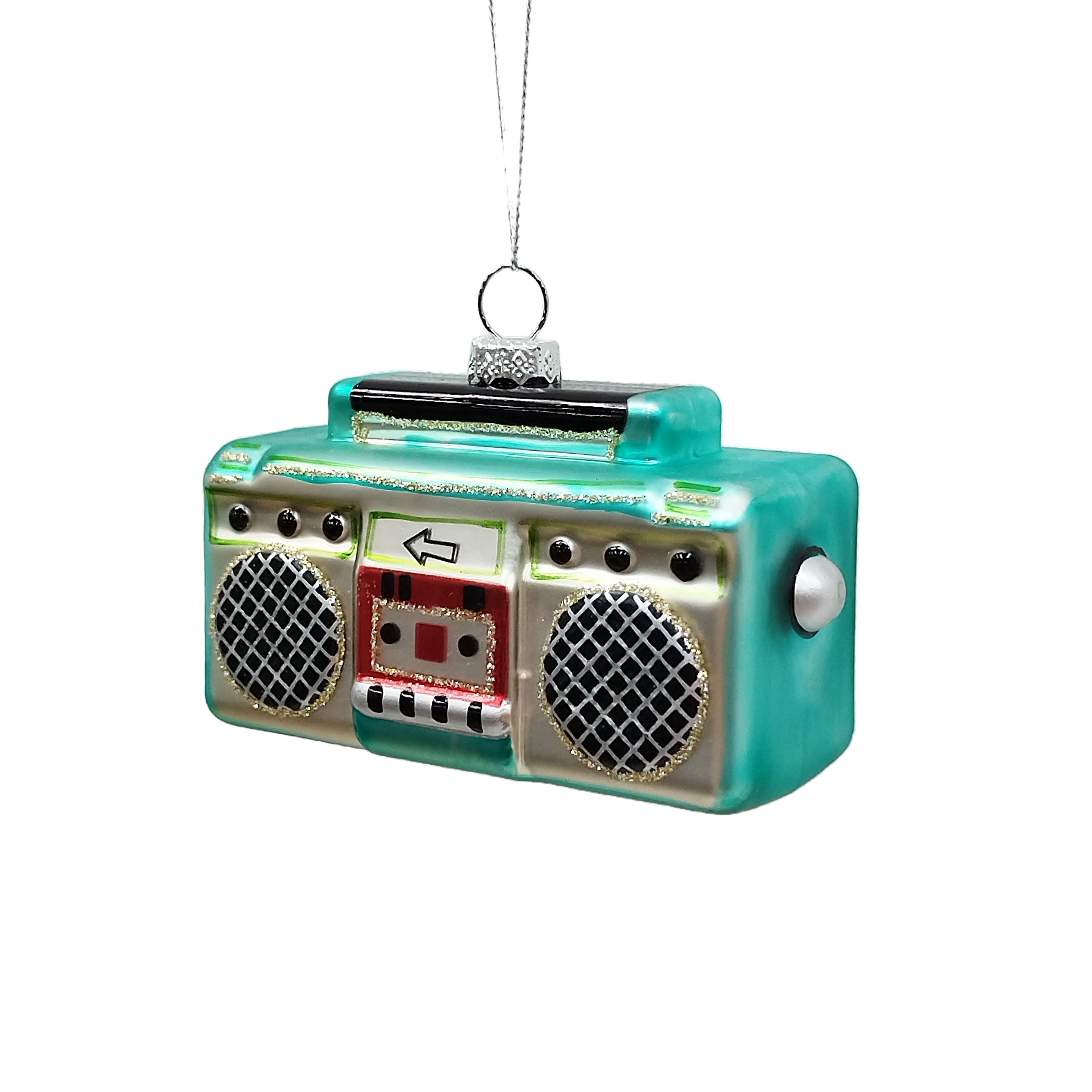 3.75" Boom Box Glass Ornament by Ashland®