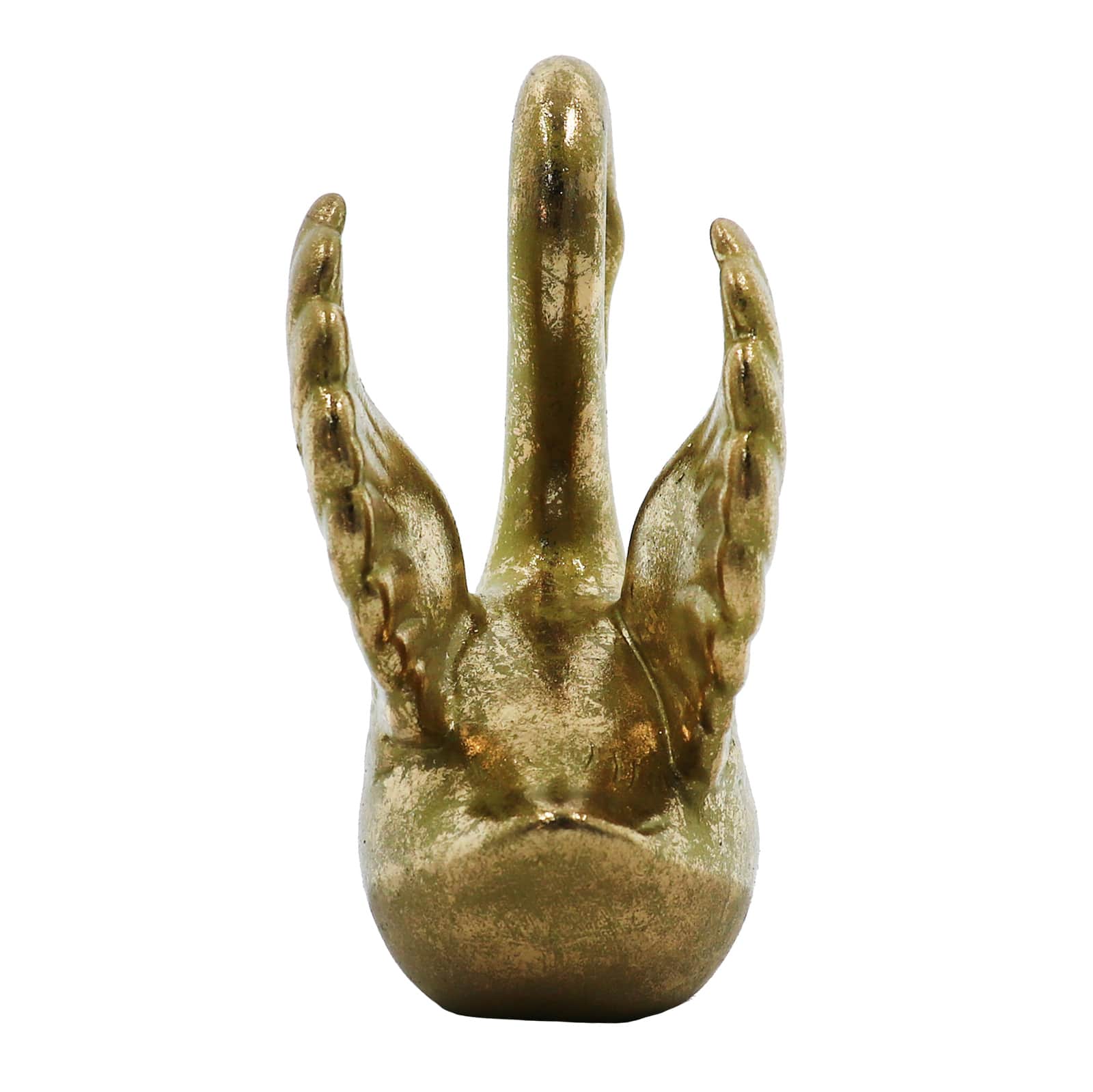 4.6&#x22; Gold Ceramic Tabletop Swan by Ashland&#xAE;