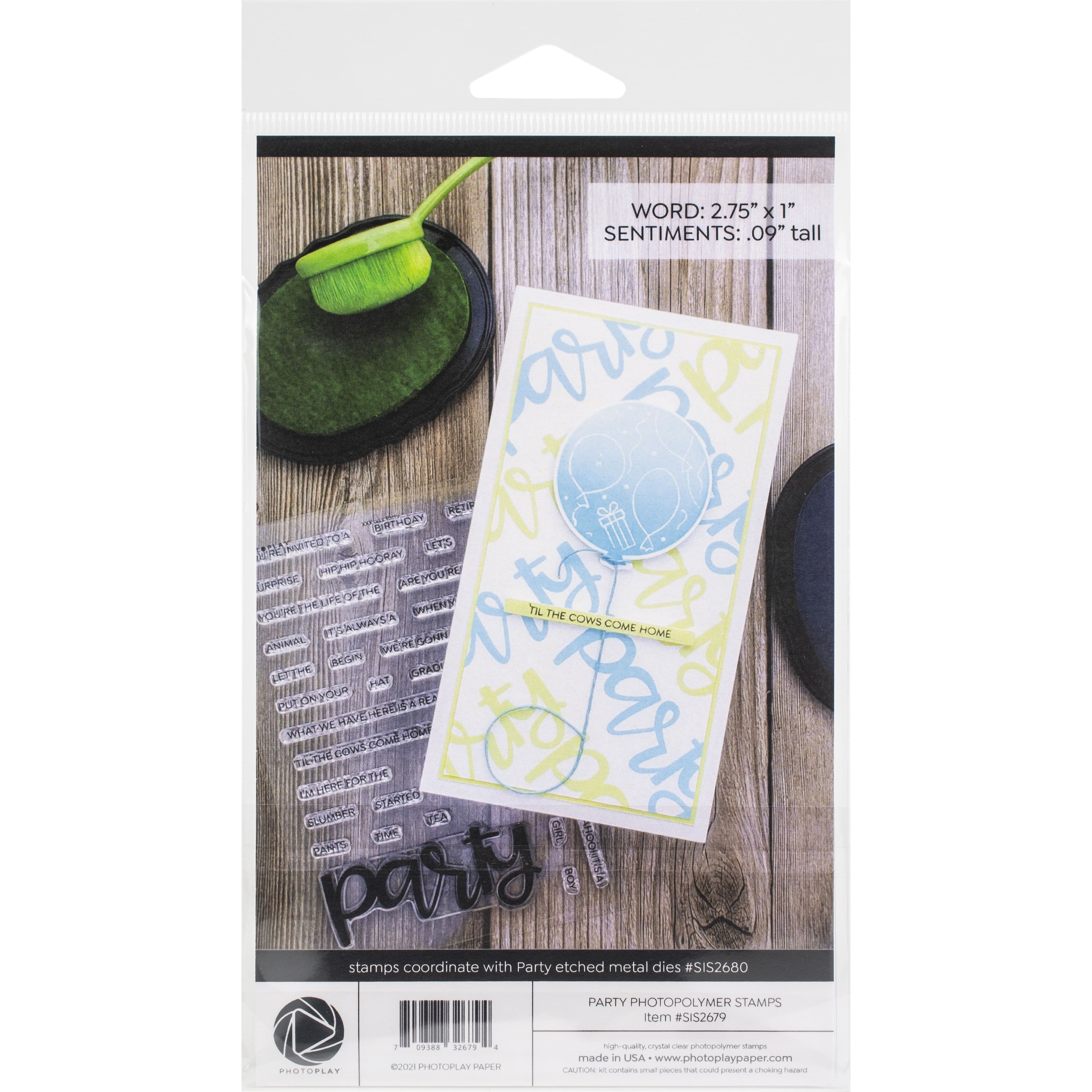 PhotoPlay&#x2122; Say It With Stamps&#x2122; Party Clear Stamps