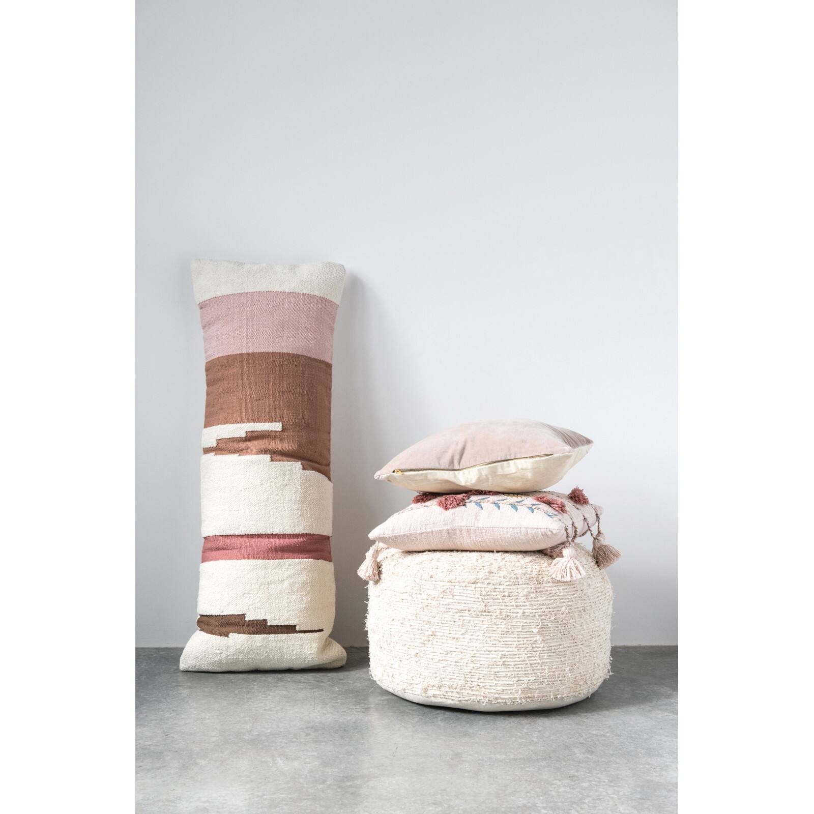 Hello Honey&#xAE; Multicolor Kilim Handwoven Cotton Lumbar Pillow