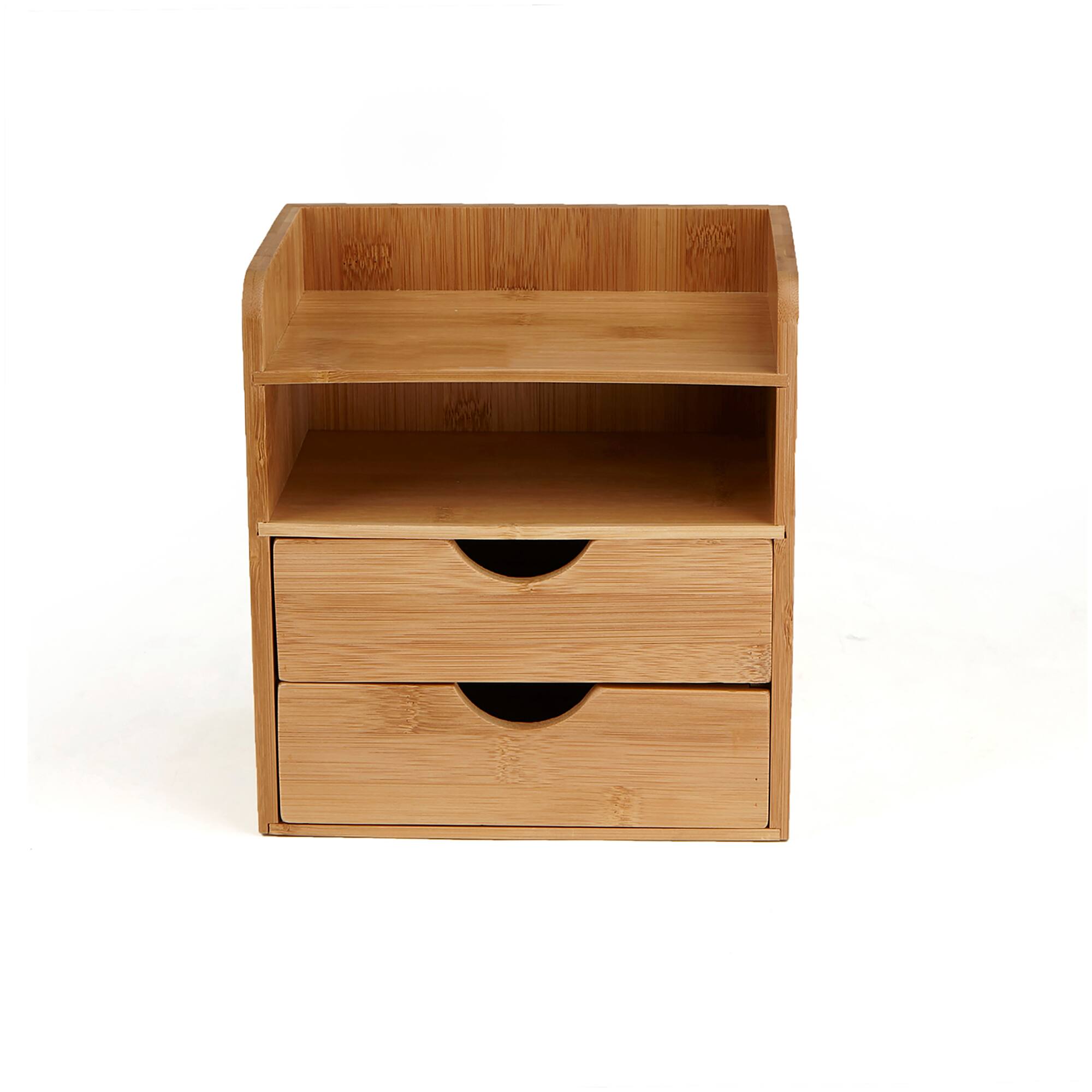 Mind Reader Bamboo 4 Tier Desk Organizer