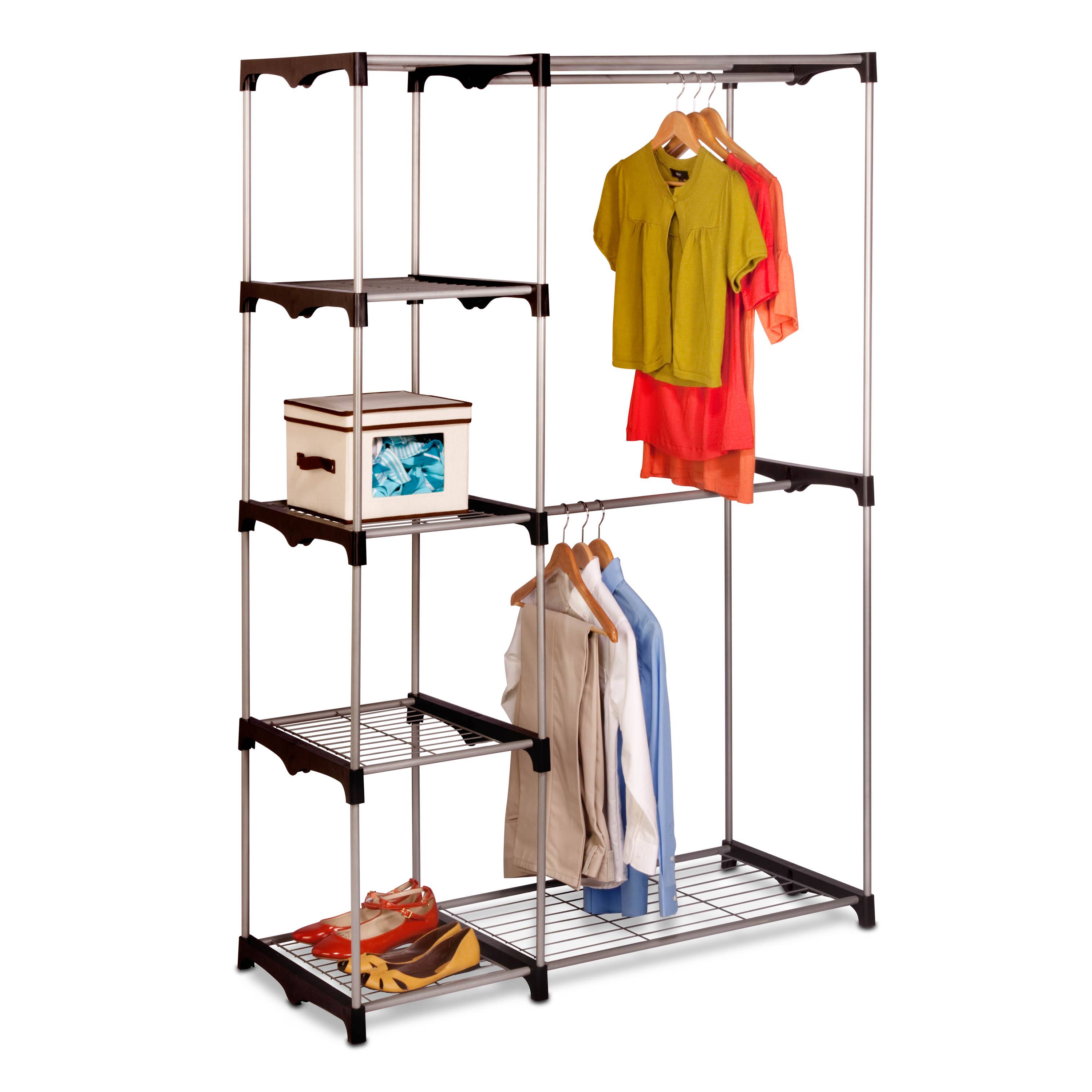 Honey Can Do Double Rod Freestanding Closet