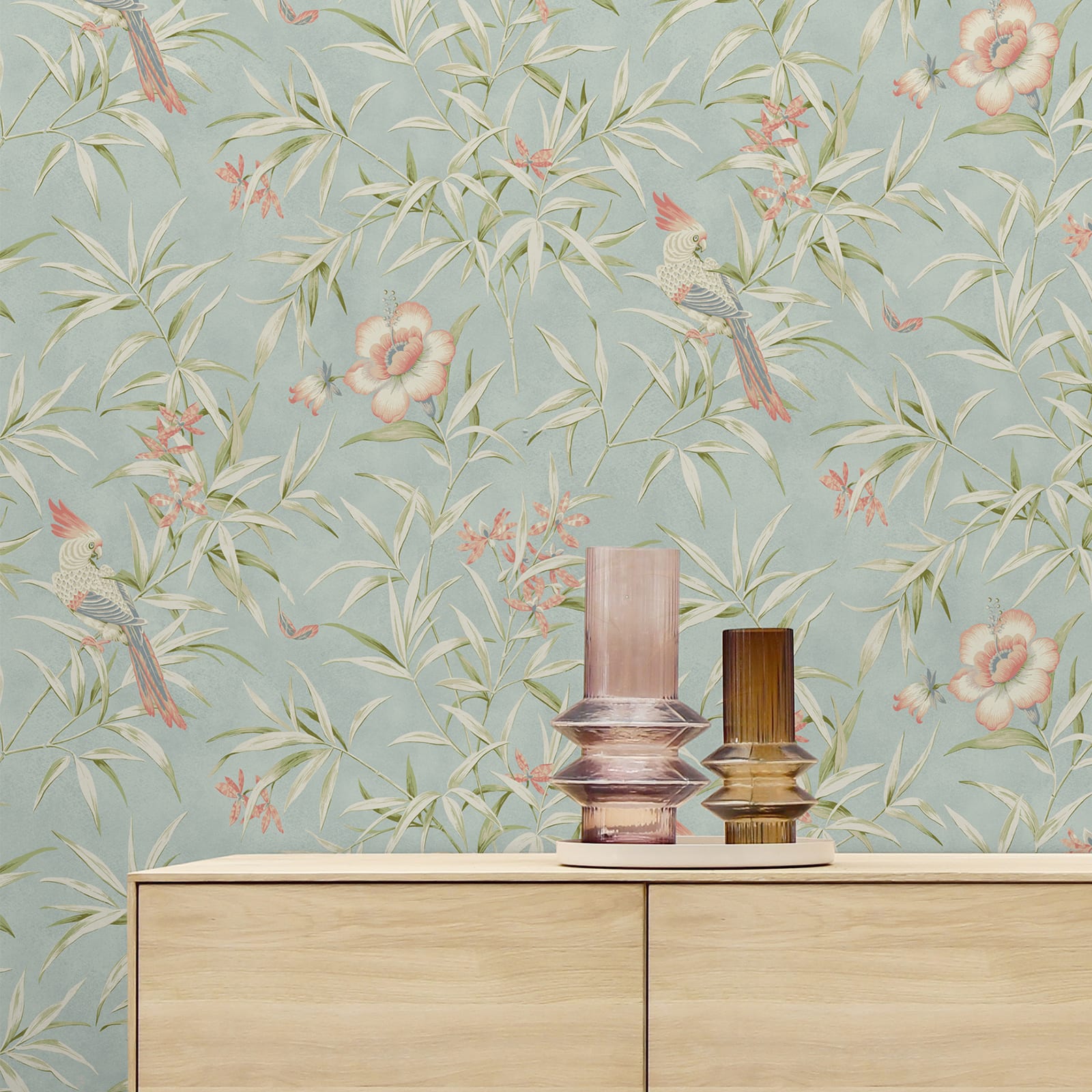 Surface Style Bamboo Garden Peel &#x26; Stick Wallpaper
