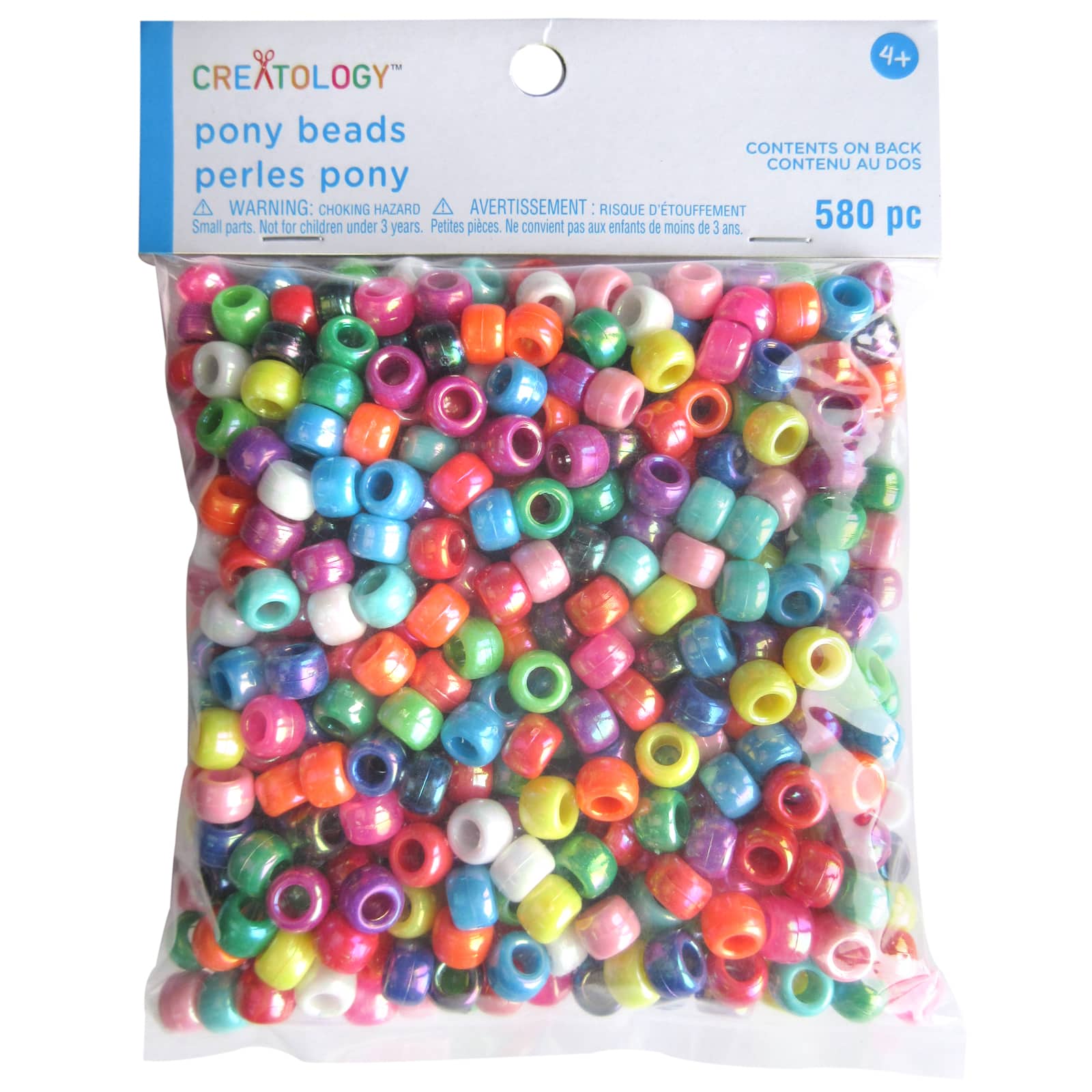 Multicolor Pony Beads by Creatology&#x2122;, 6mm x 9mm