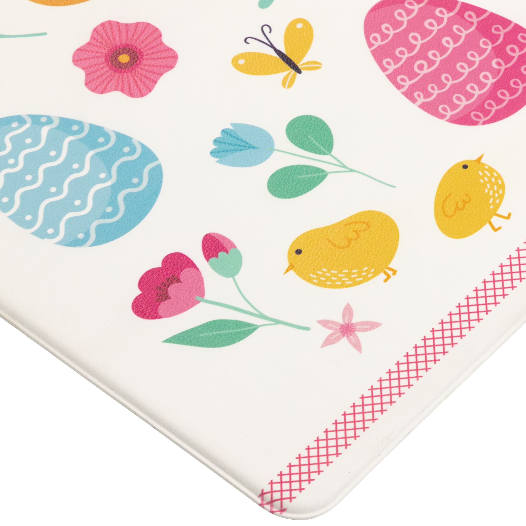 Pastel Eggs & Chicks Happy Easter Kitchen Comfort Mat