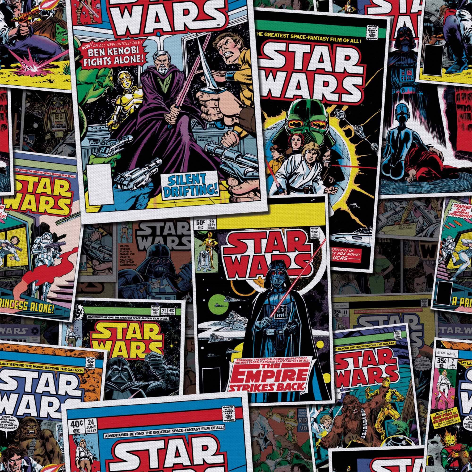 Camelot Fabrics Star Wars™ Comic Book Covers Cotton Fat Quarter Bundle
