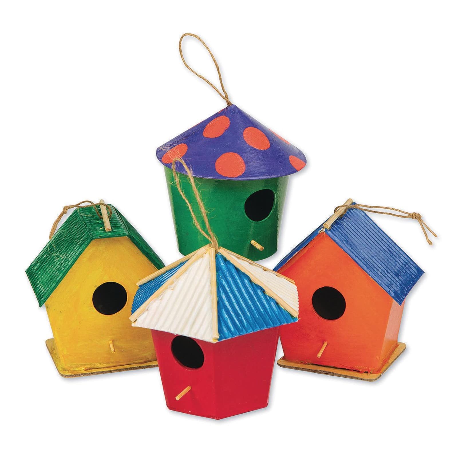 S&S® Worldwide Paper Mache Mini Birdhouses Set By S&s Worldwide | Michaels®