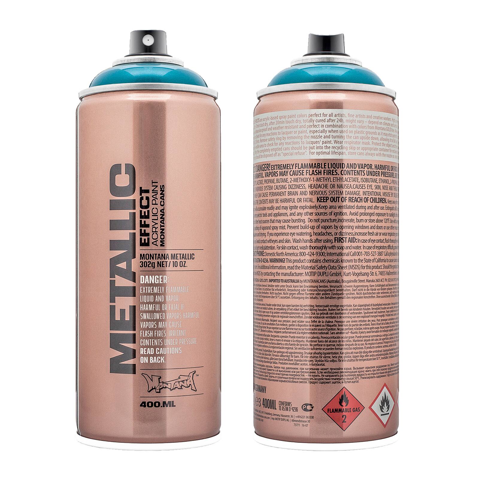 12 Pack: Montana™ Cans Metallic Effect Spray Paint, 400mL