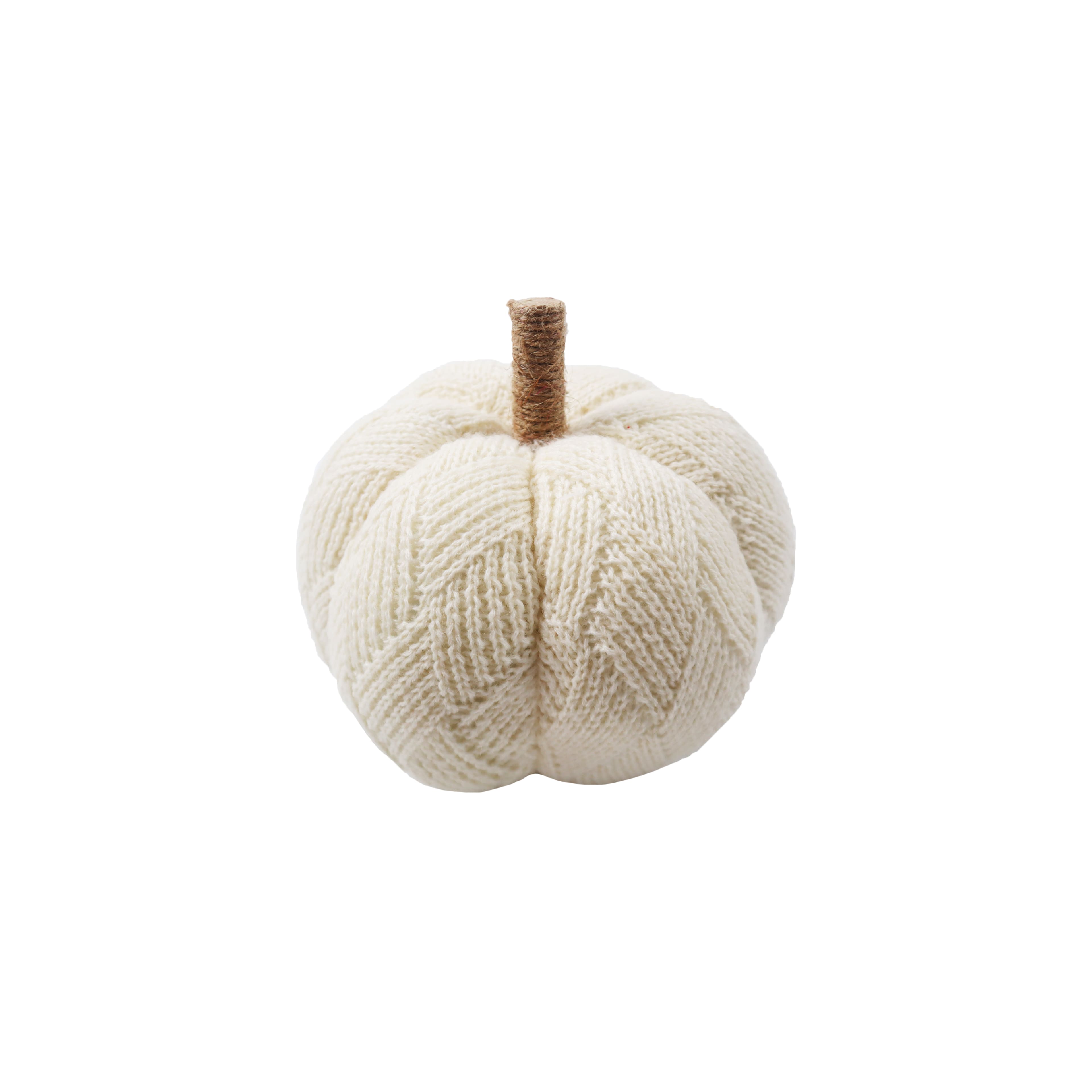 7.5" Soft Diamond Knit Pumpkin Tabletop Décor by Ashland®
