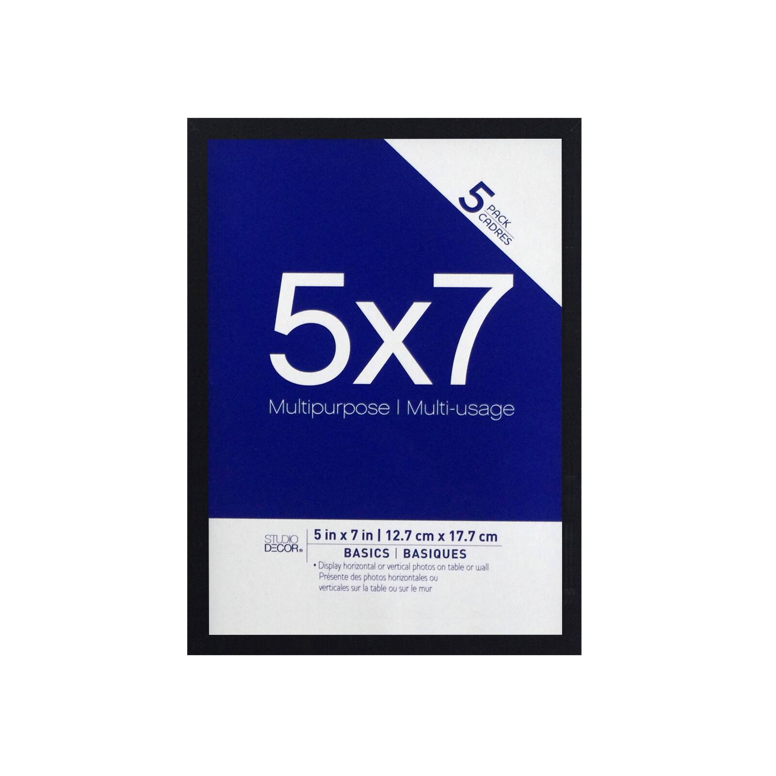 12 Packs: 5 ct. (60 total) 5&#x22; x 7&#x22; Multipurpose Frames, Basics by Studio D&#xE9;cor&#xAE;