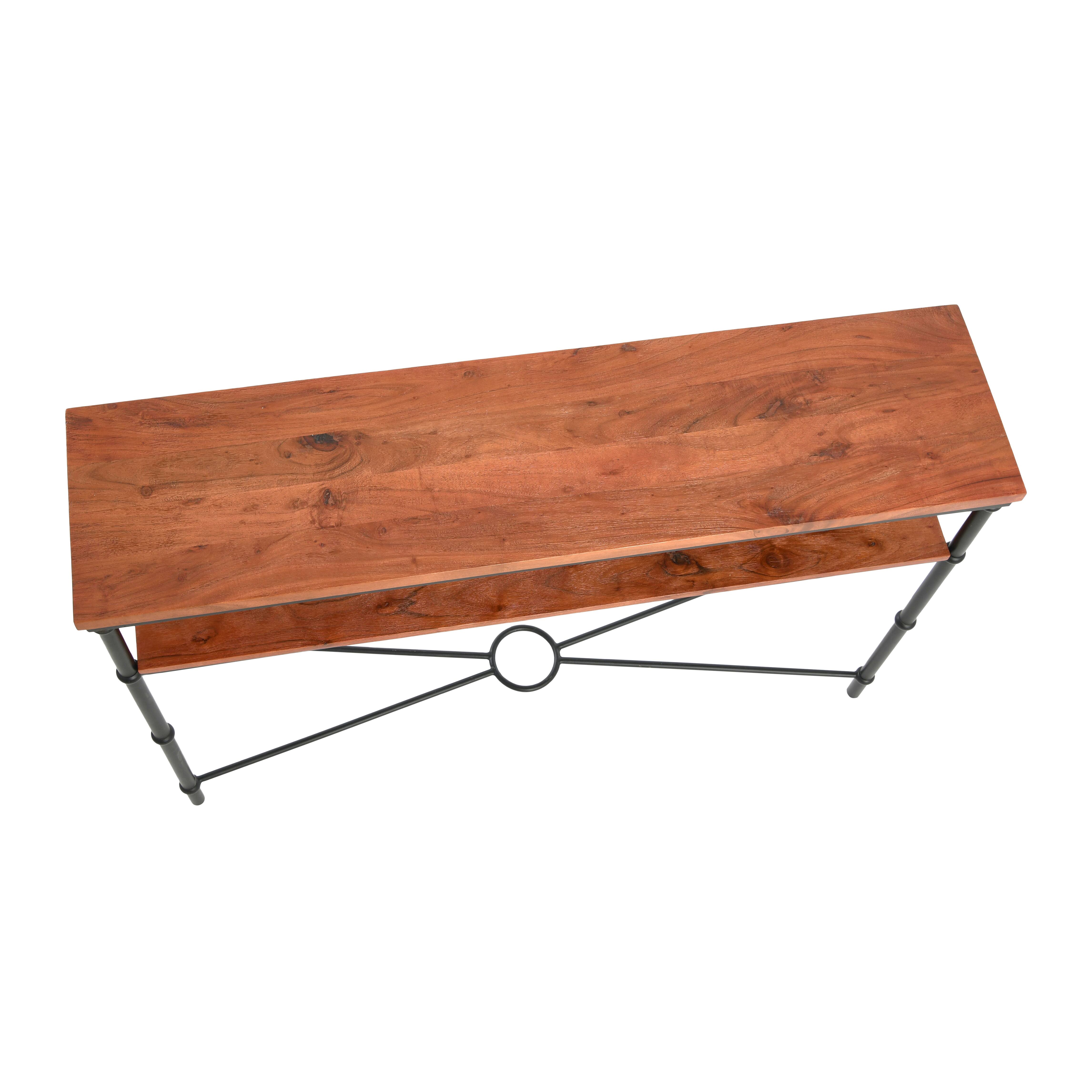 Hello Honey® 48" Saratoga Rustic Wood & Metal Console Table