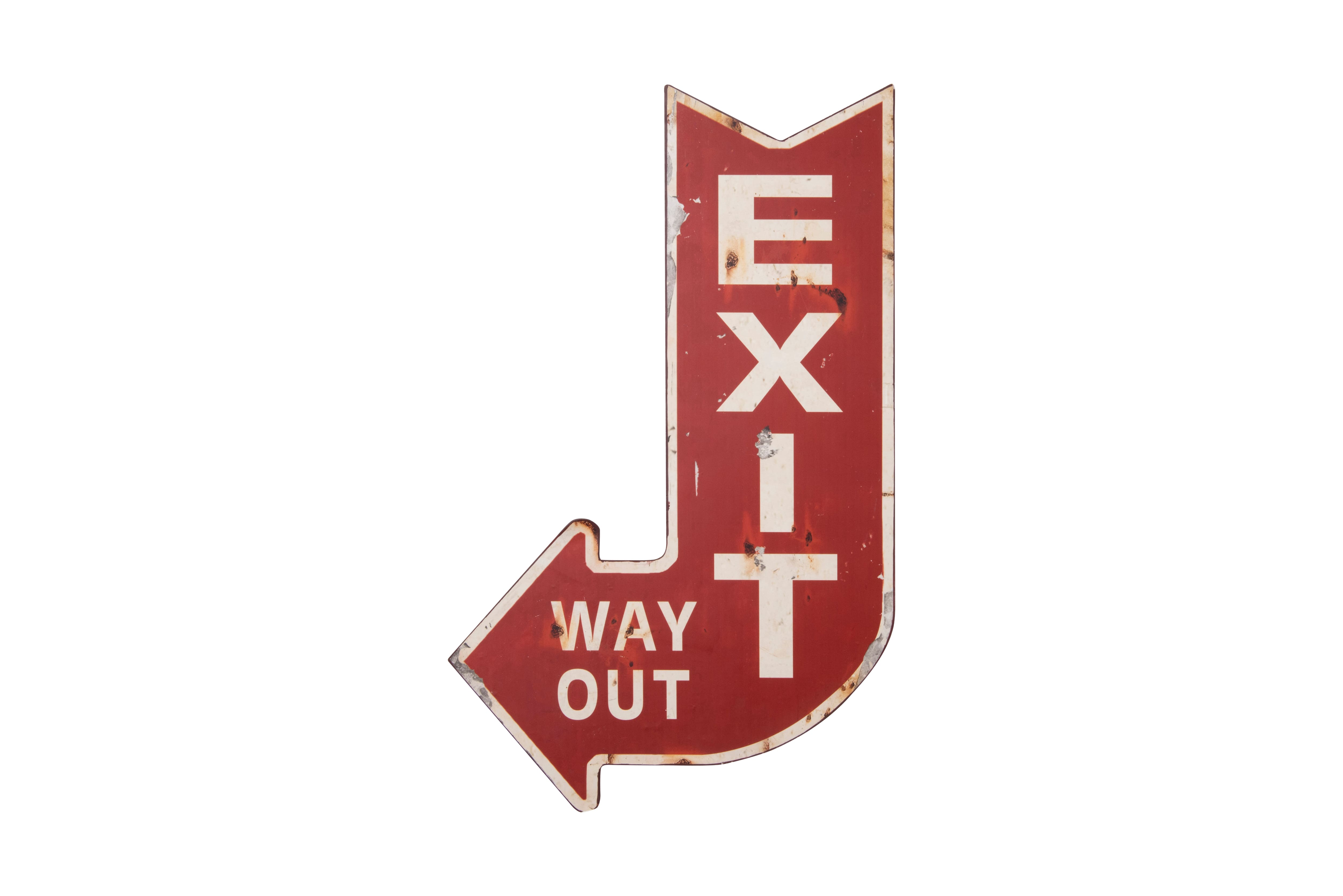 Hello Honey&#xAE; Metal &#x27;Exit&#x27; Sign