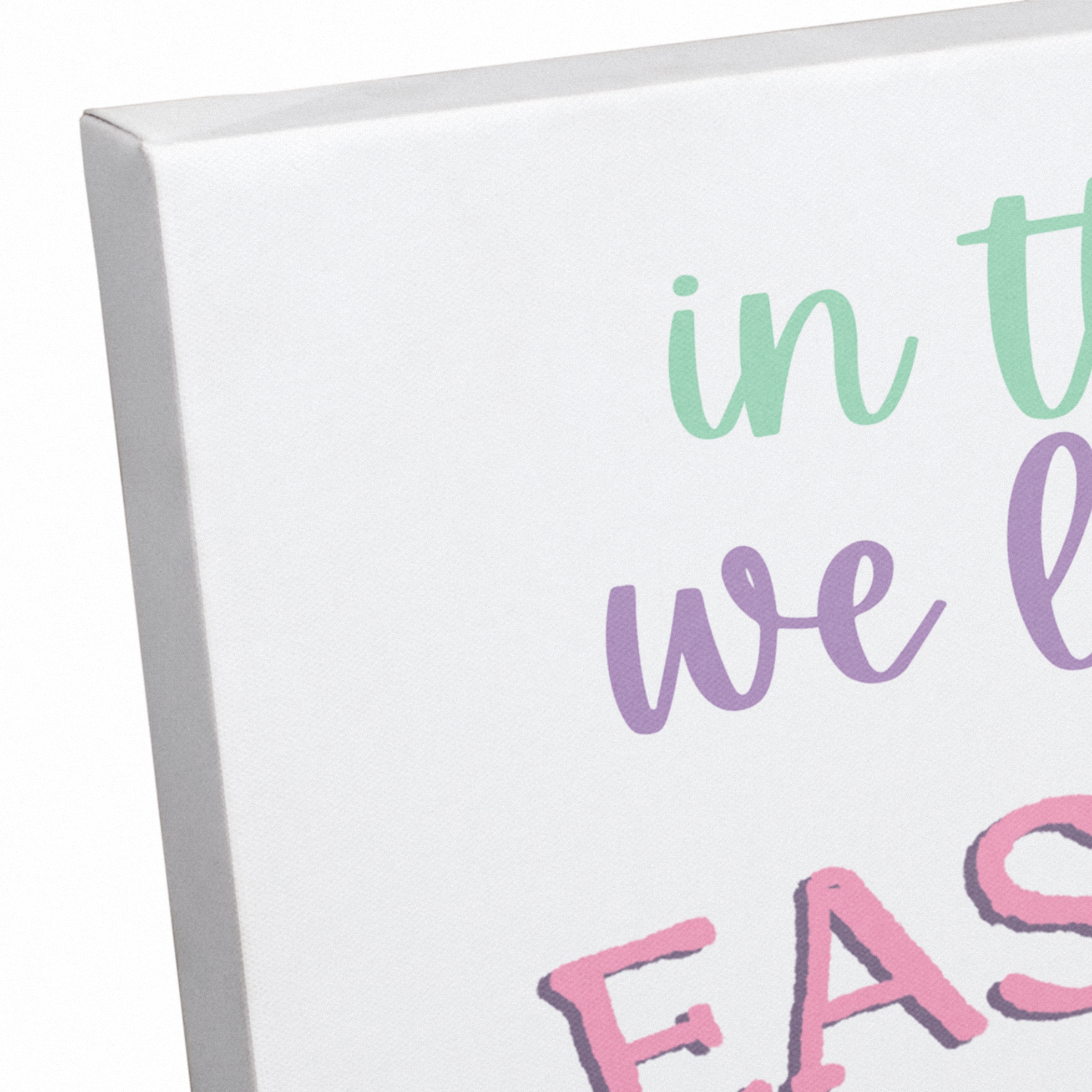 We Love a Good Easter Egg Hunt 16" x 16" Canvas Wall Art